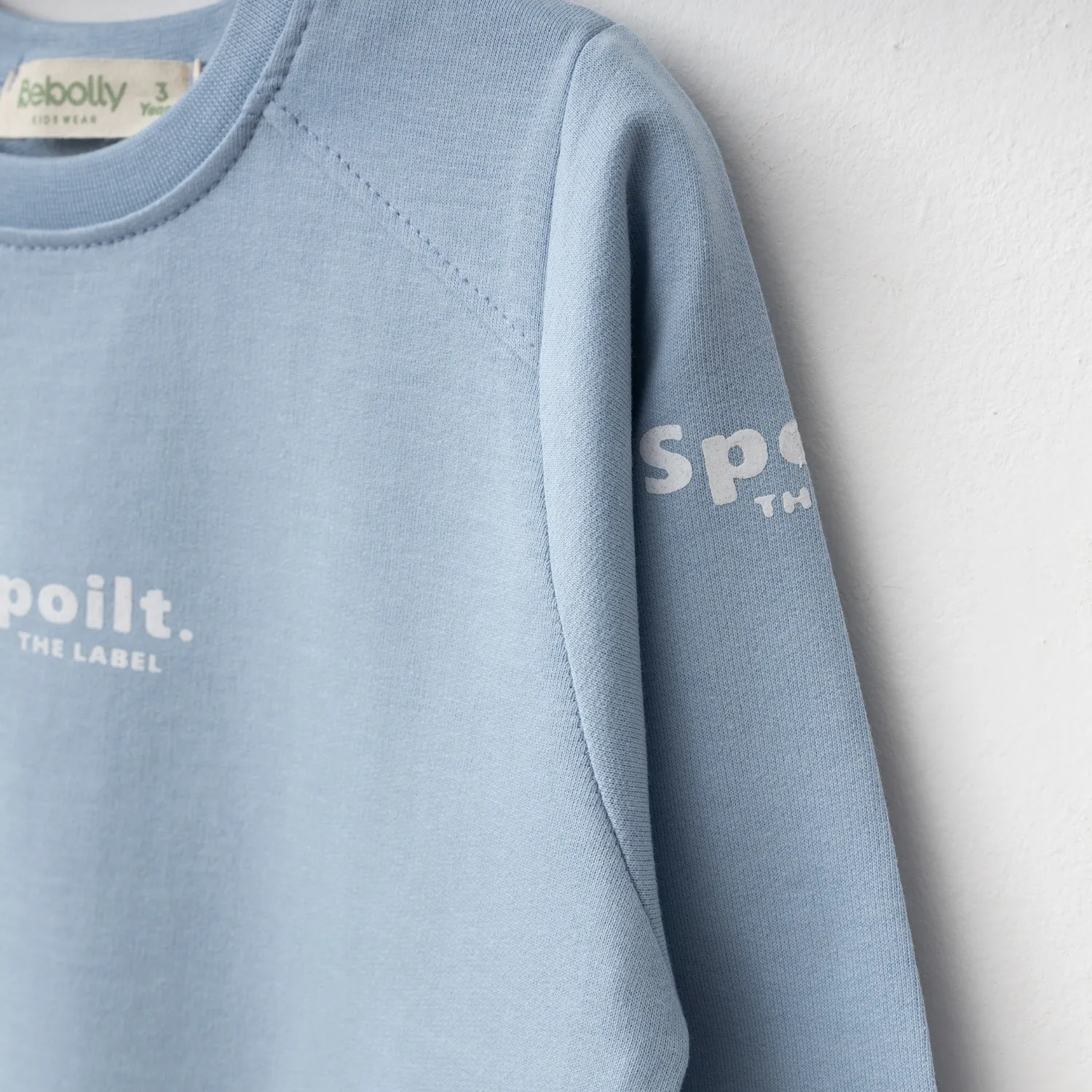 Bebolly Sweatshirt Spoilt Baskılı Mavi