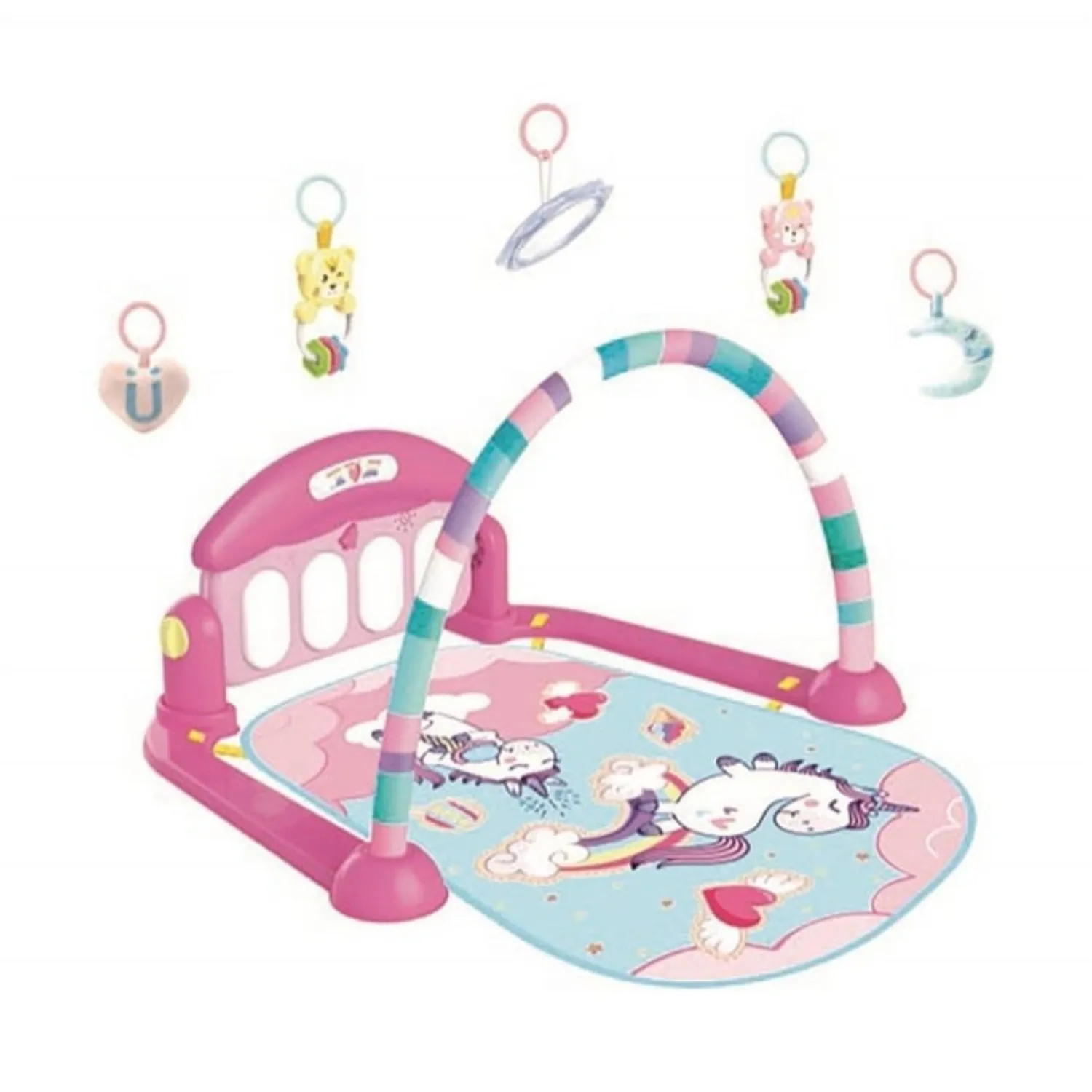 Babycim Unicorn Piyanolu Oyun Halısı