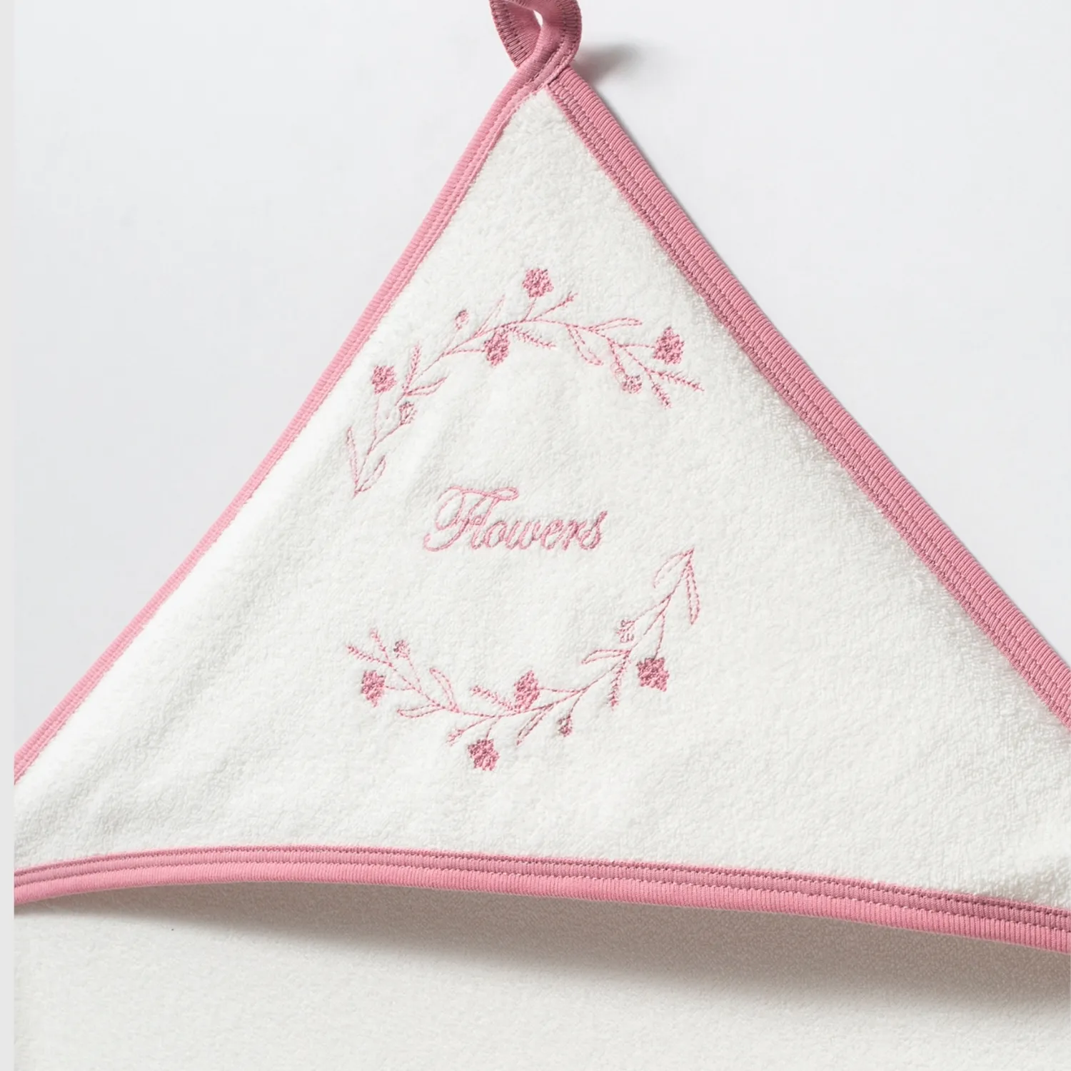 Moi Noi Havlu Nakışlı Flowers Ekru