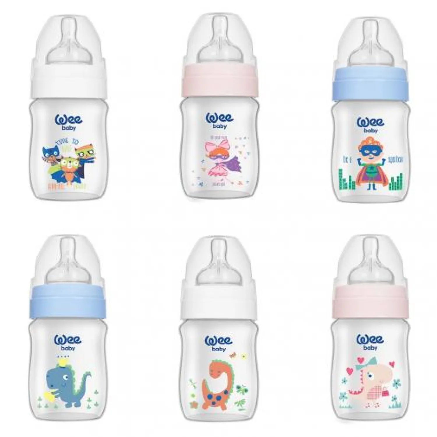 Wee Baby Klasik Plus Geniş Ağızlı PP Biberon 125 ml