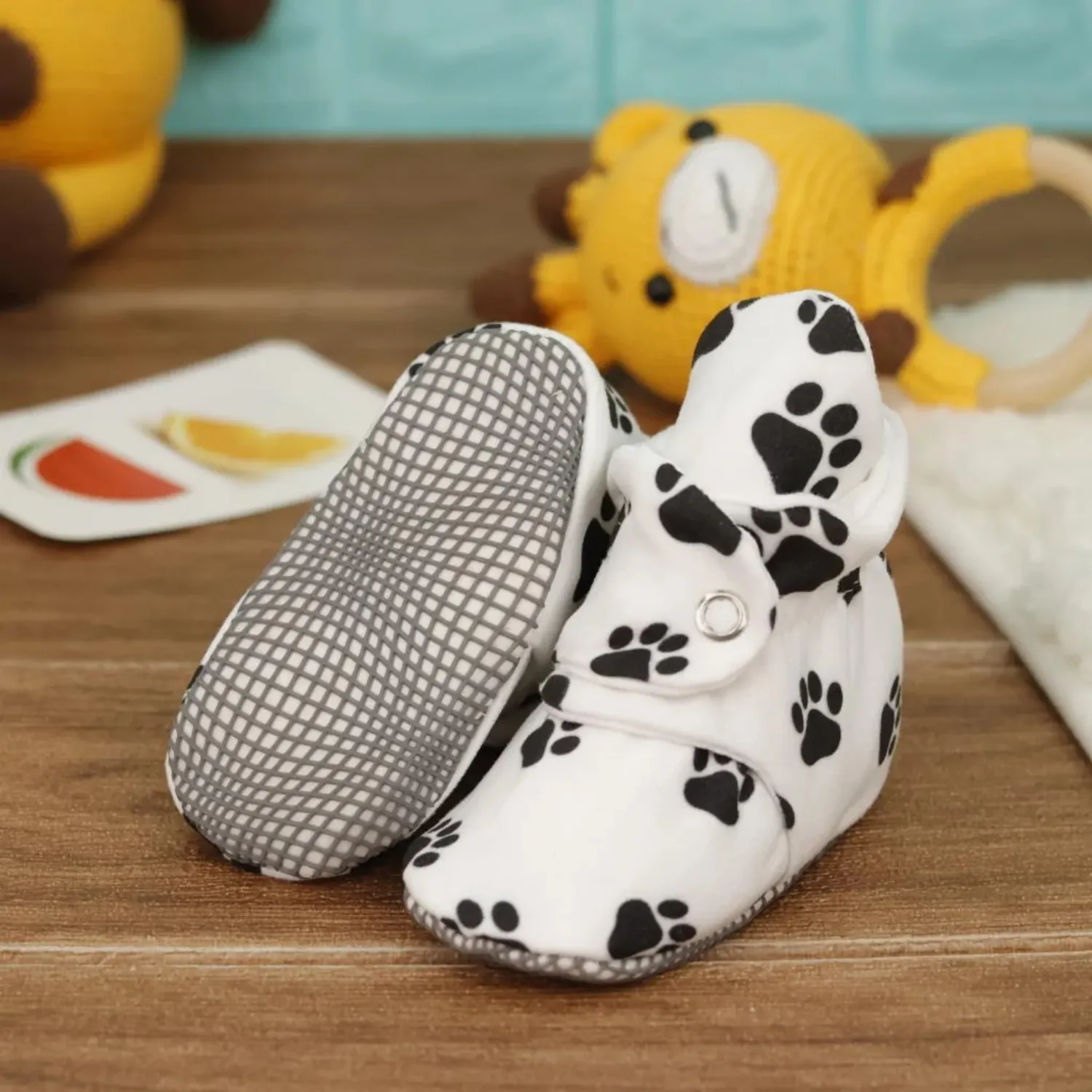 Ella Bonna Ev Botu Organik Pamuk Kaydırmaz Taban Köpek Patisi