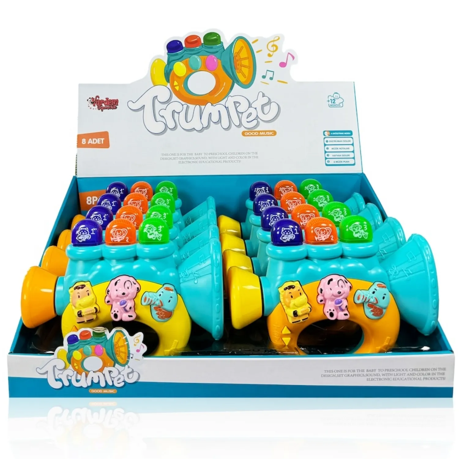 Vardem Işıklı ve Müzikli Trompet Bebek Piyanosu