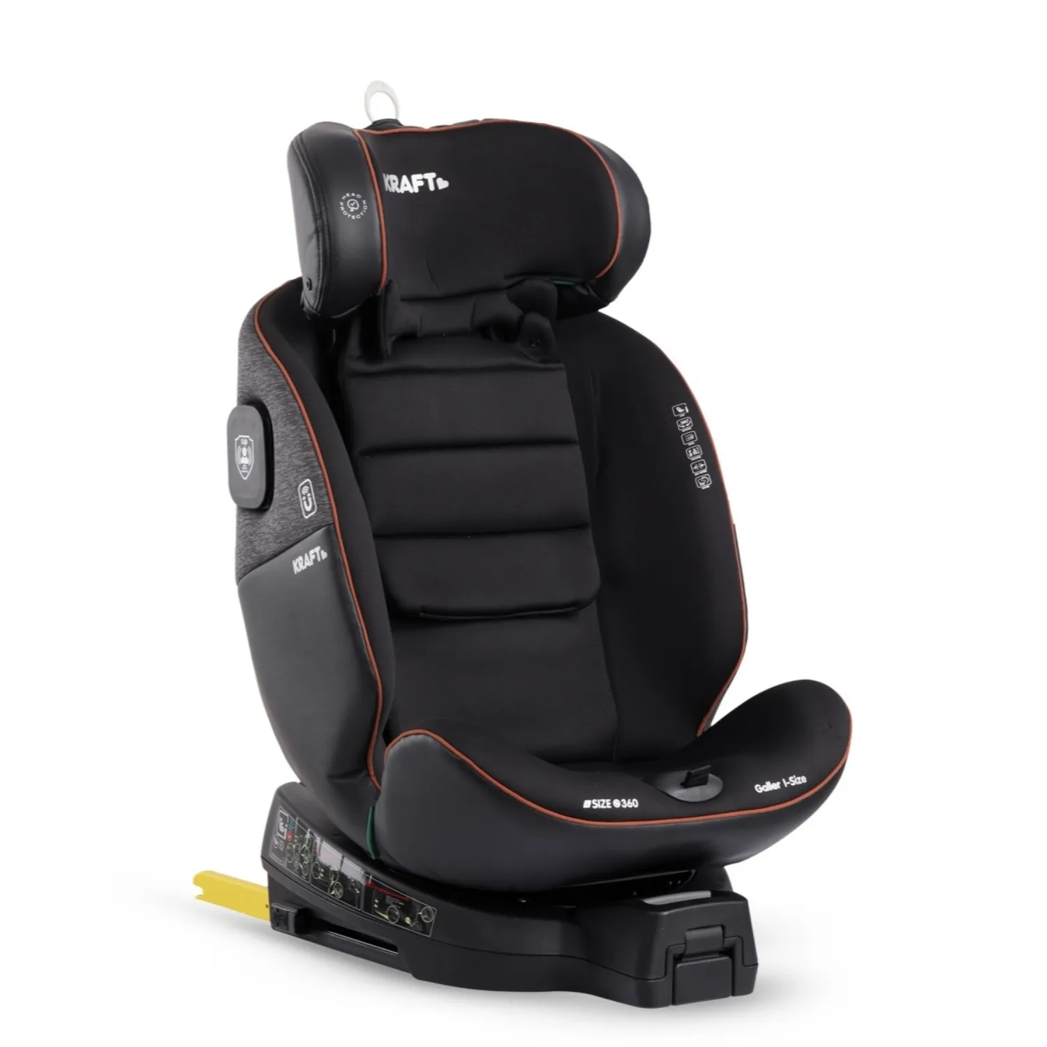 Kraft Galler I-Size Oto Koltuğu 0-36 Kg Koyu Gri