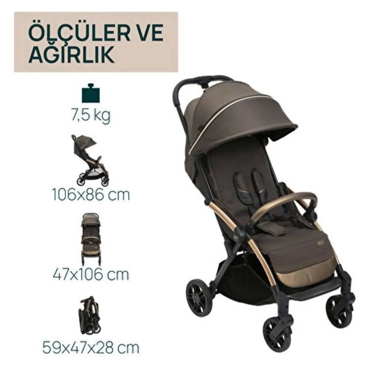 Chicco Goody XPlus Kabin Travel Sistem Bebek Arabası Bronze Lizard Re_Lux