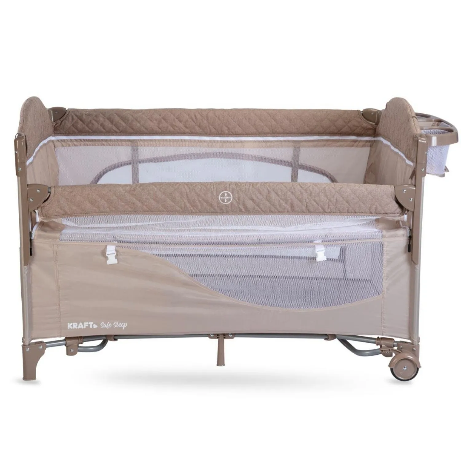 Kraft Safe Sleep Anne Yanı Oyun Parkı 70x120 cm Grey