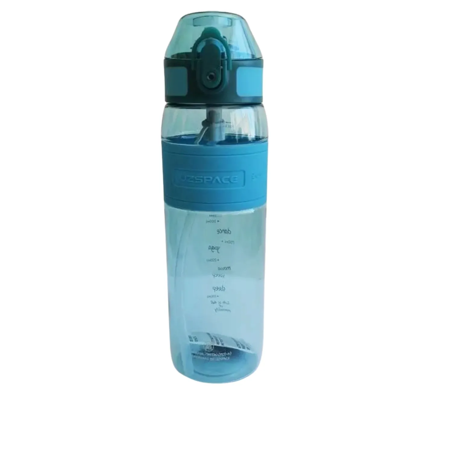 Uzspace Tritan Pipetli Suluk 600 ml Koyu Mavi