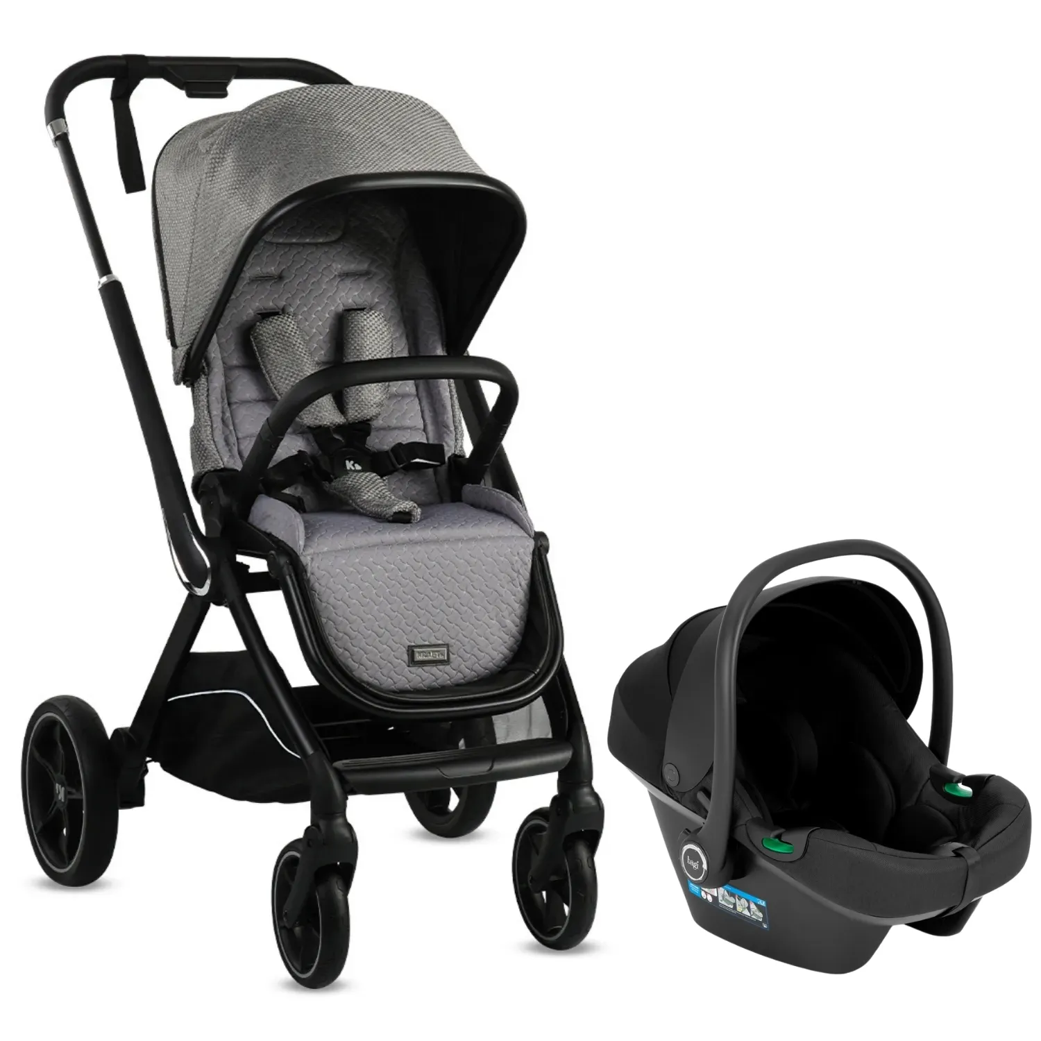 Kraft Kobe Capsule Travel Sistem Bebek Arabası Grey