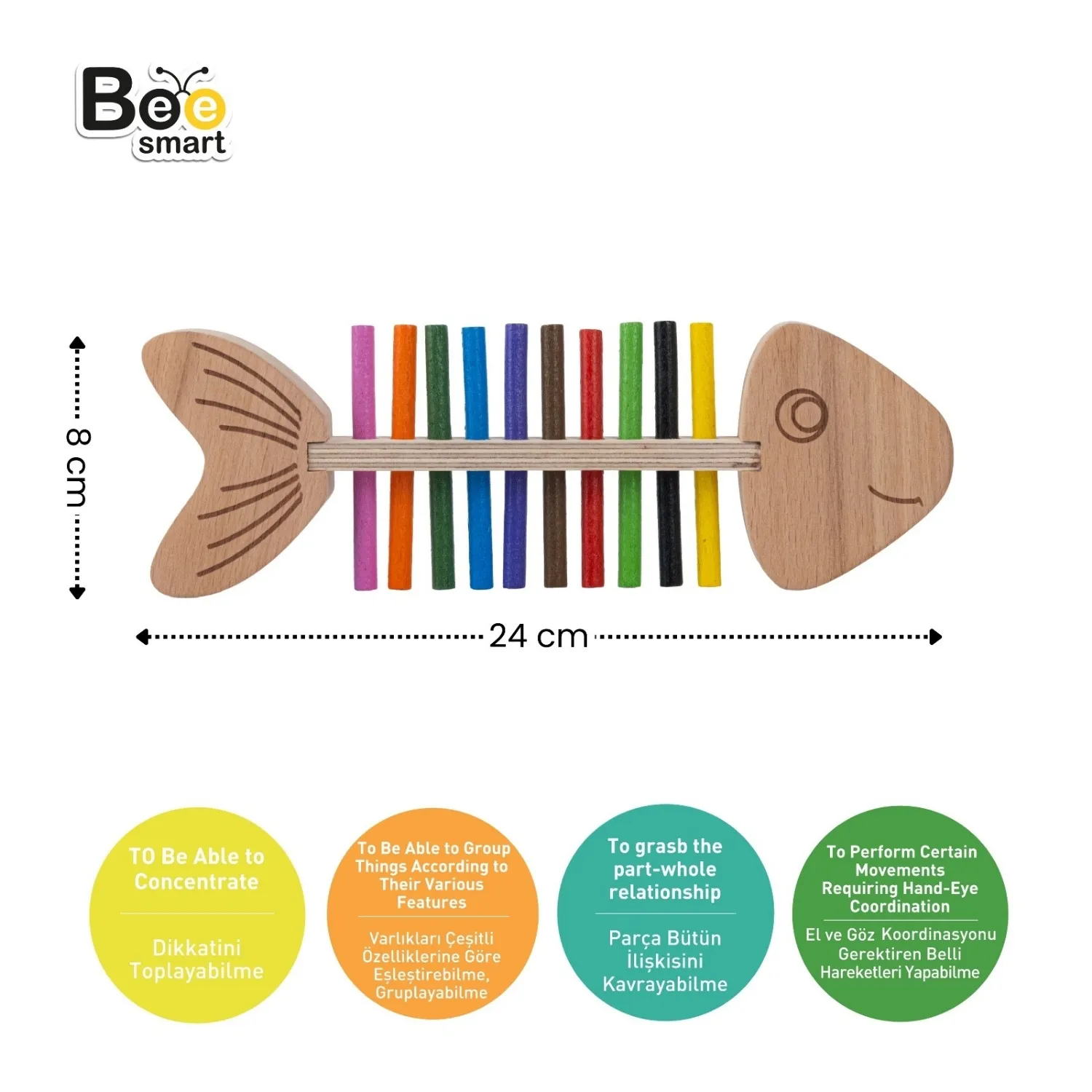 Bee Smart Renkli Balık