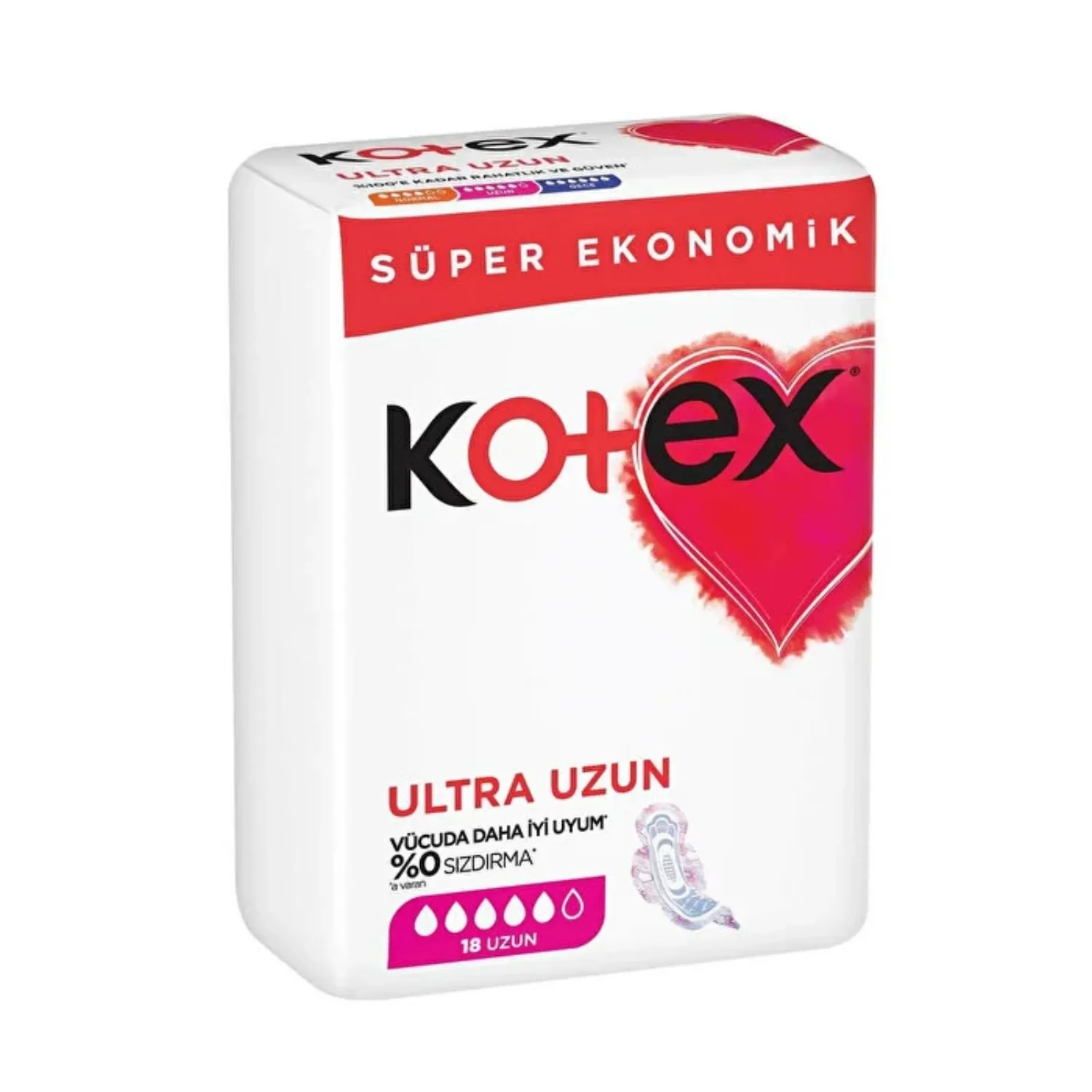 Kotex Ultra Quadro Uzun 18'li