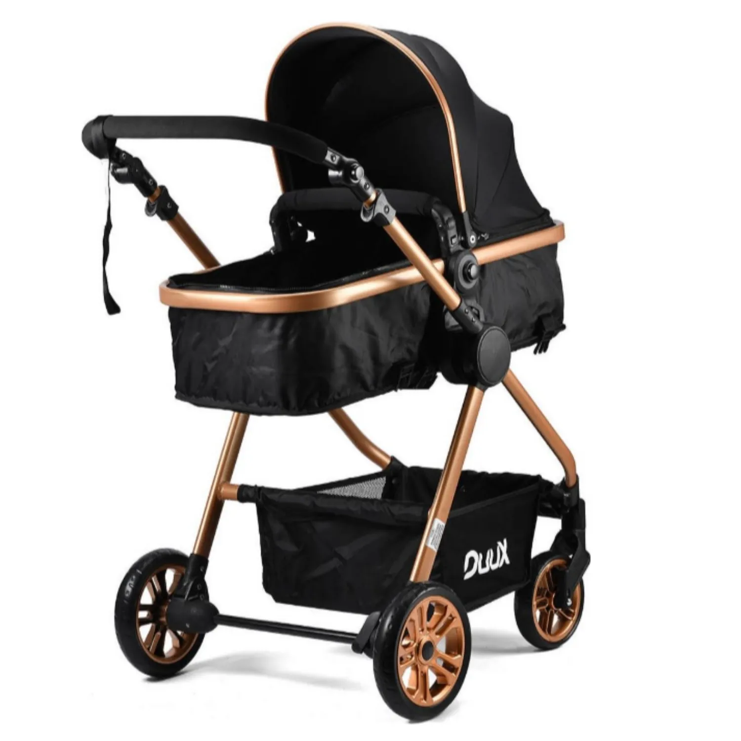 Duux Apex Plus Travel Sistem Bebek Arabası Gold Siyah