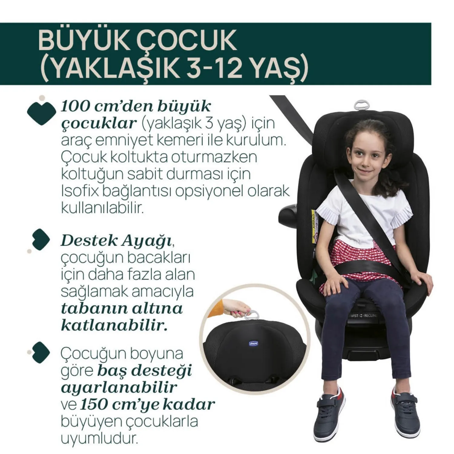 Chicco EverOne I-Size Oto Koltuğu 0-36 Kg Black