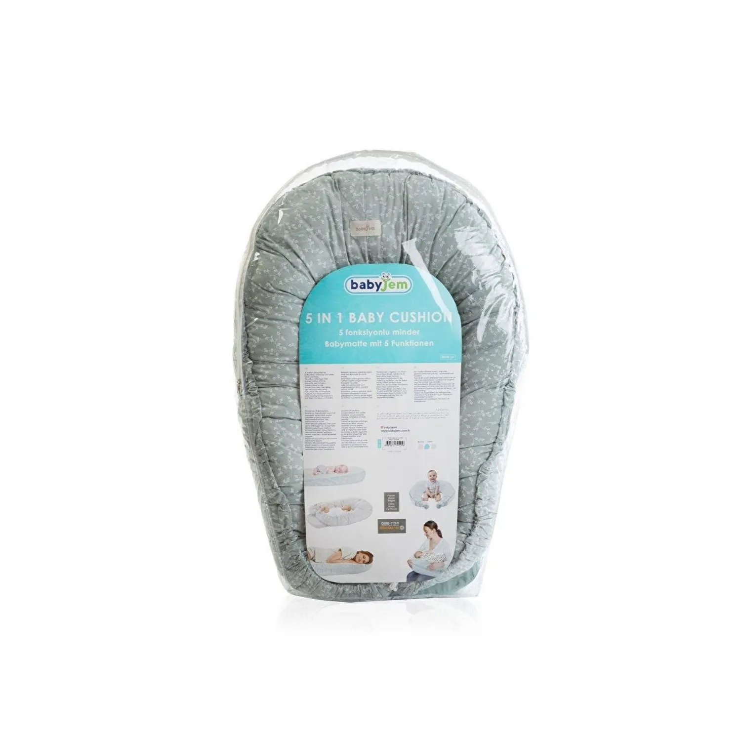Babyjem 5 Fonksiyonlu Minder Yeşil Çiçek