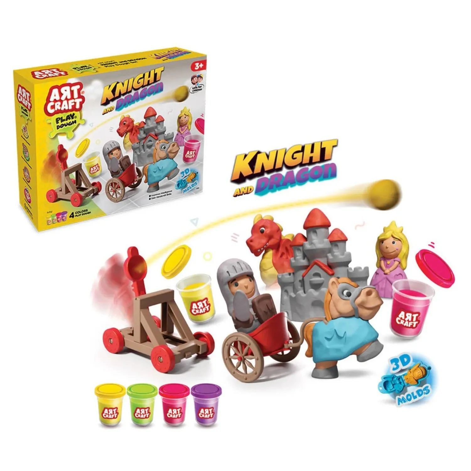 Dede Şövalye ve Ejderha Oyun Hamur Set 280 Gr