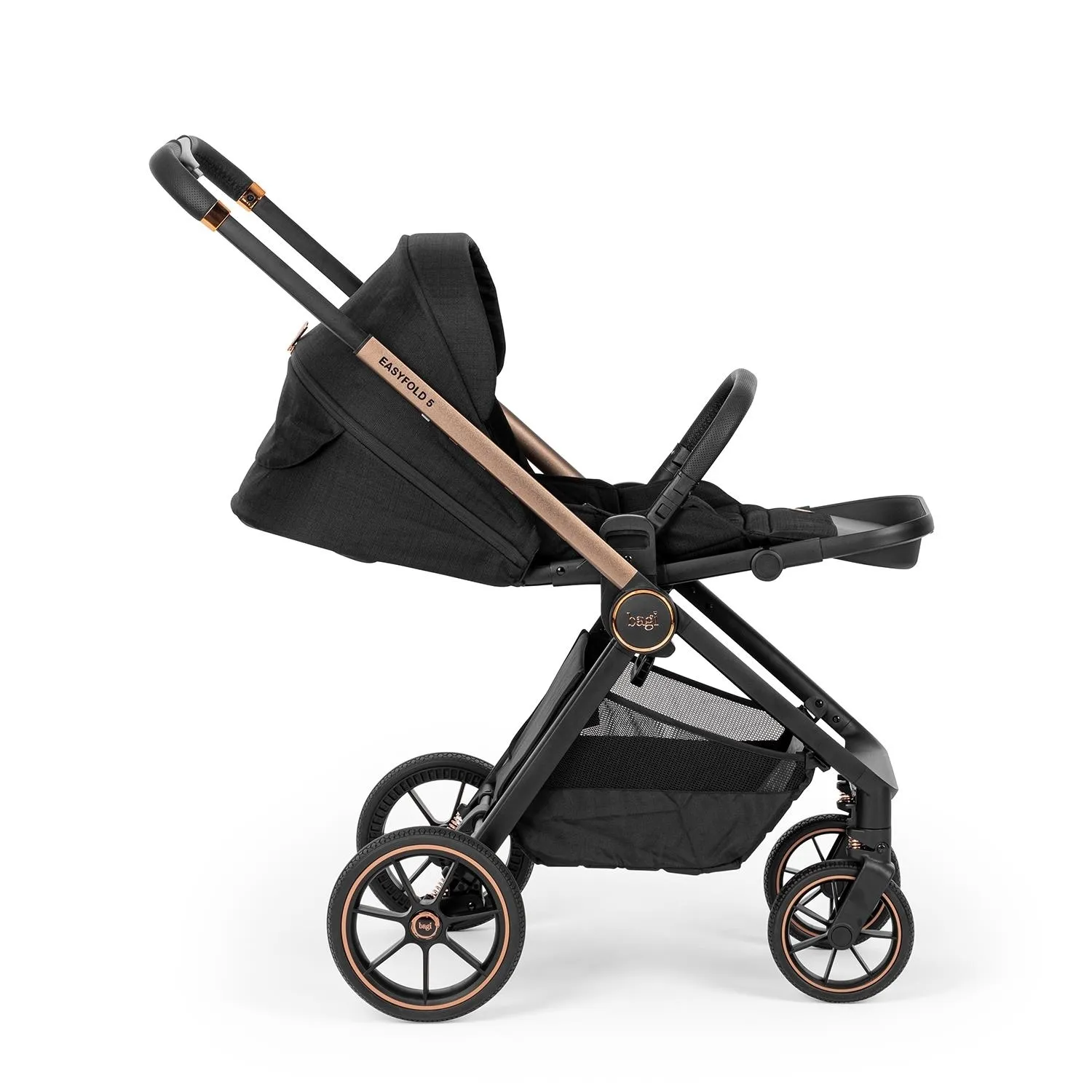 Bagi Easyfold 5 Cosmo Travel Sistem Bebek Arabası Black Gold