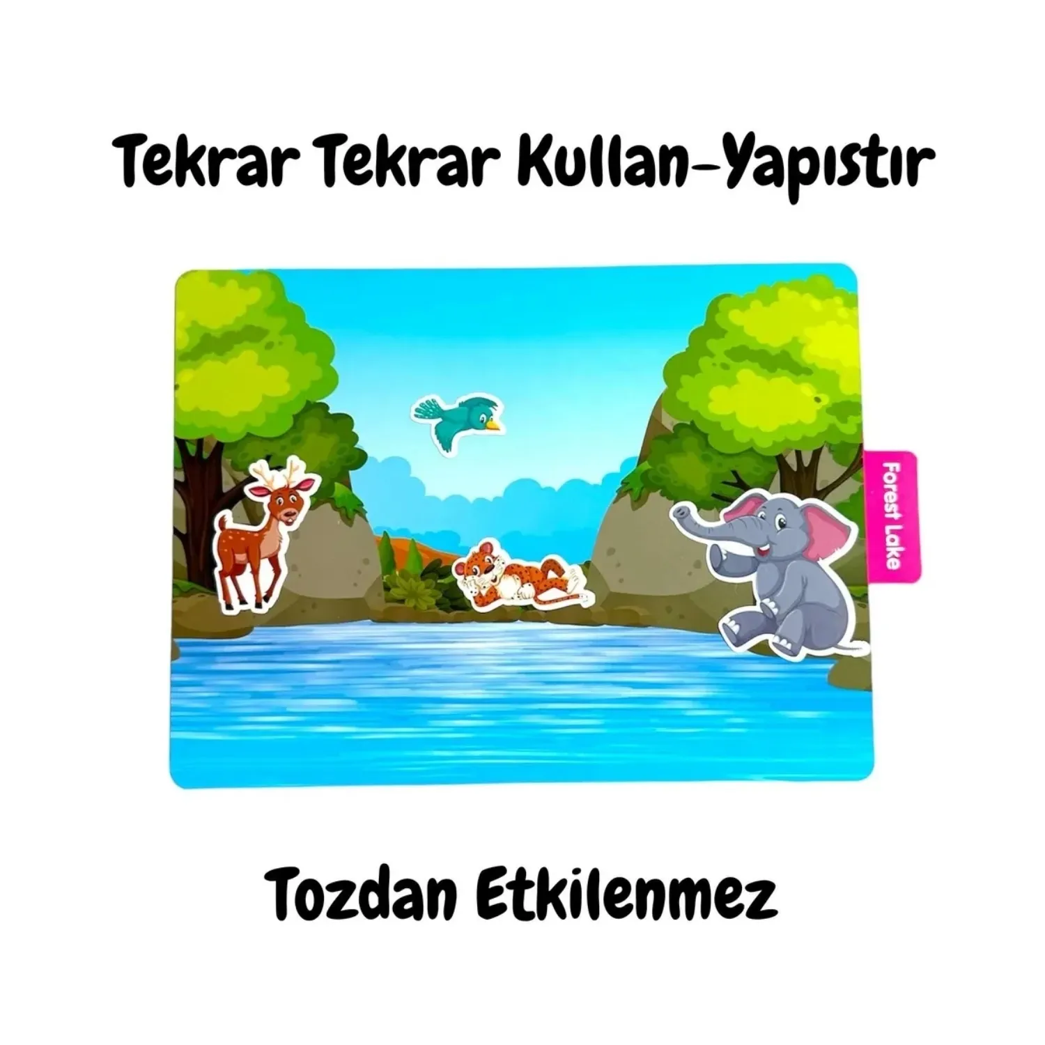 Lino Tekrar Tekrar Kullanılabilen Stıcker Anımal Paradıse