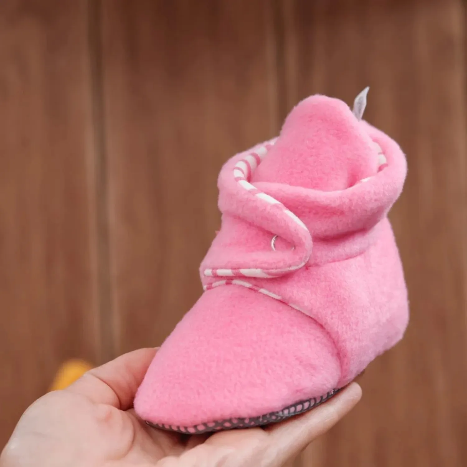 Ella Bonna Panduf Organik Pamuk Kaydırmaz Taban Pembe