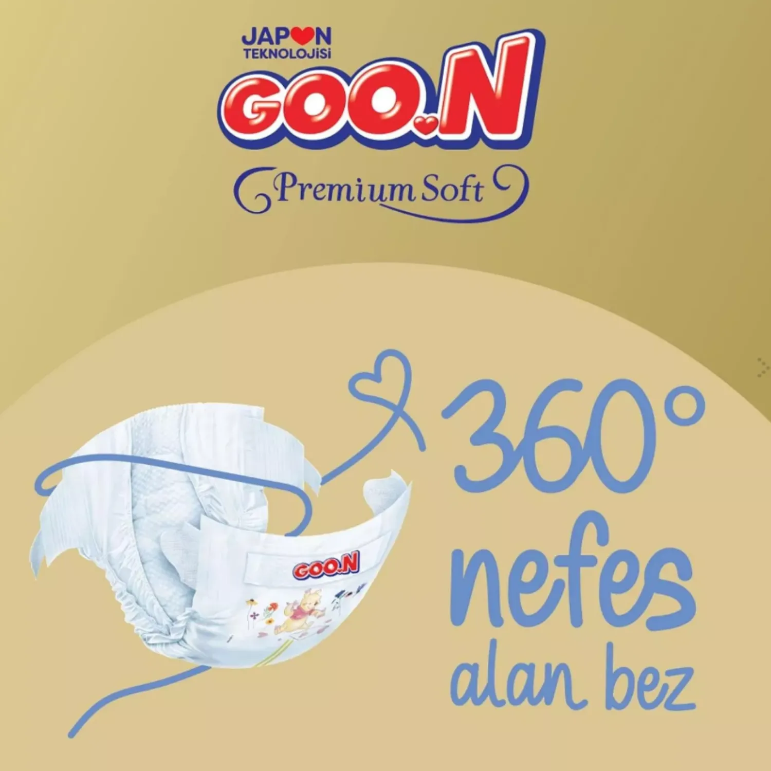 Goon Premium Bebek Bezi 3 Beden 7-12 Kg 76lı Fırsat Paket