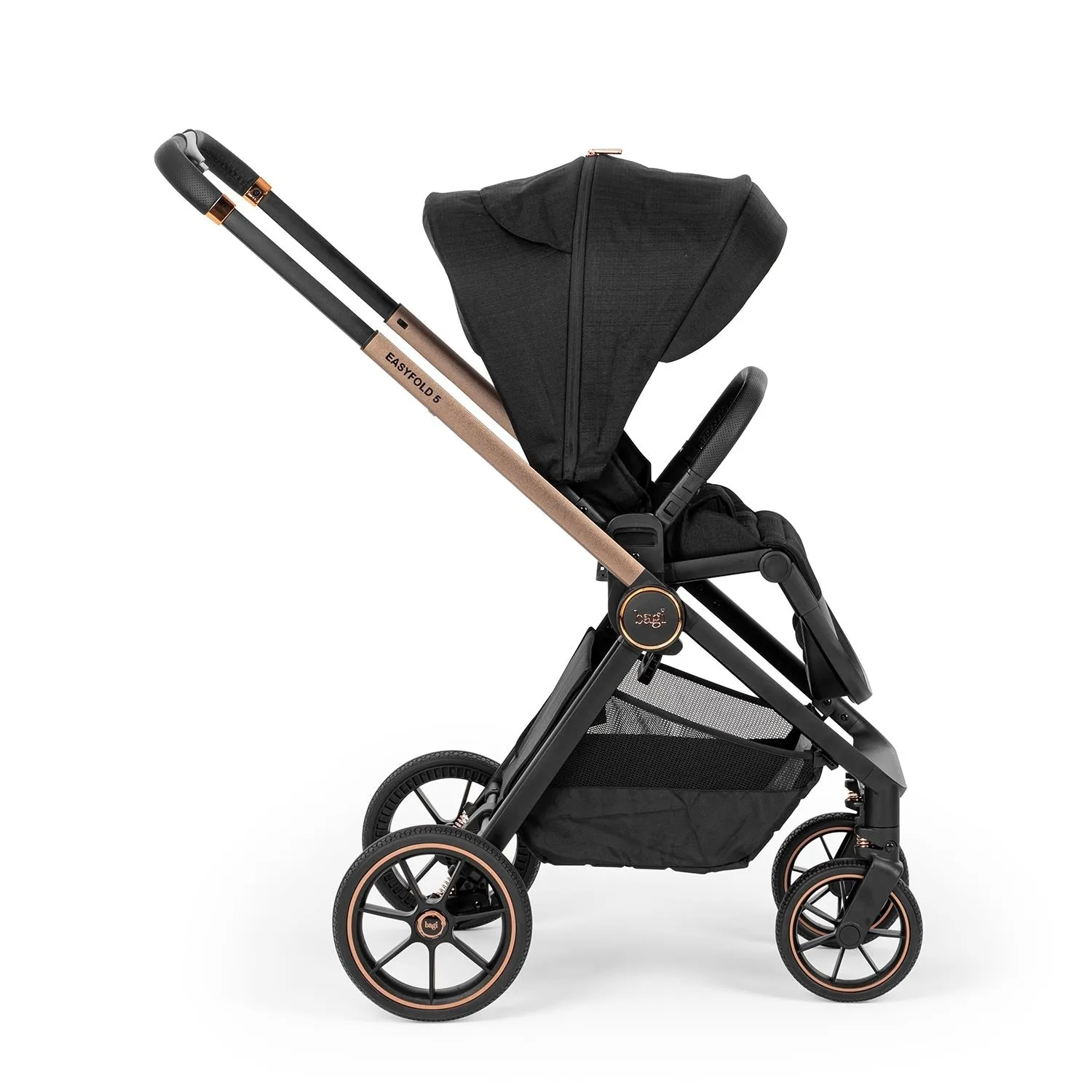 Bagi Easyfold 5 Cosmo Travel Sistem Bebek Arabası Black Gold