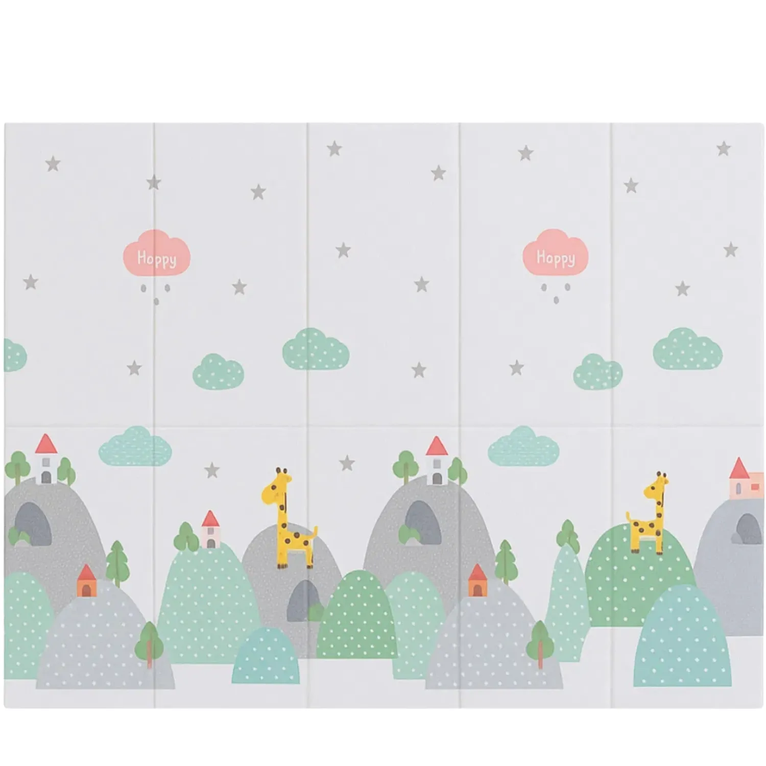 Coolmats Bulutlar-Dağlar Katlanabilir Oyun Matı 200x130x1 Cm