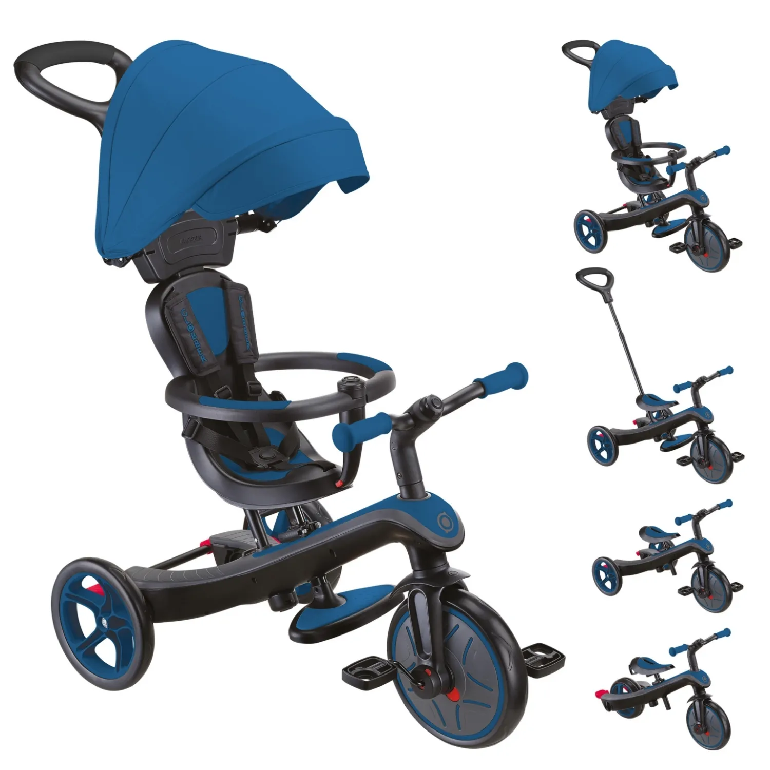 Globber Explorer 4in1 Bisiklet - Kraliyet Mavisi