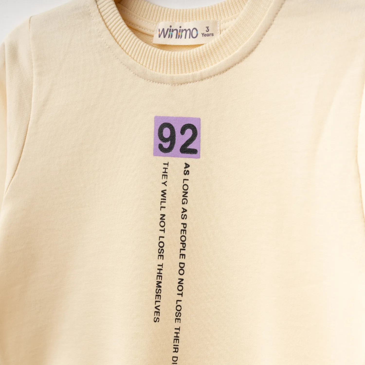 Winimo 2li Takım 92 Life Confide Baskılı Bej