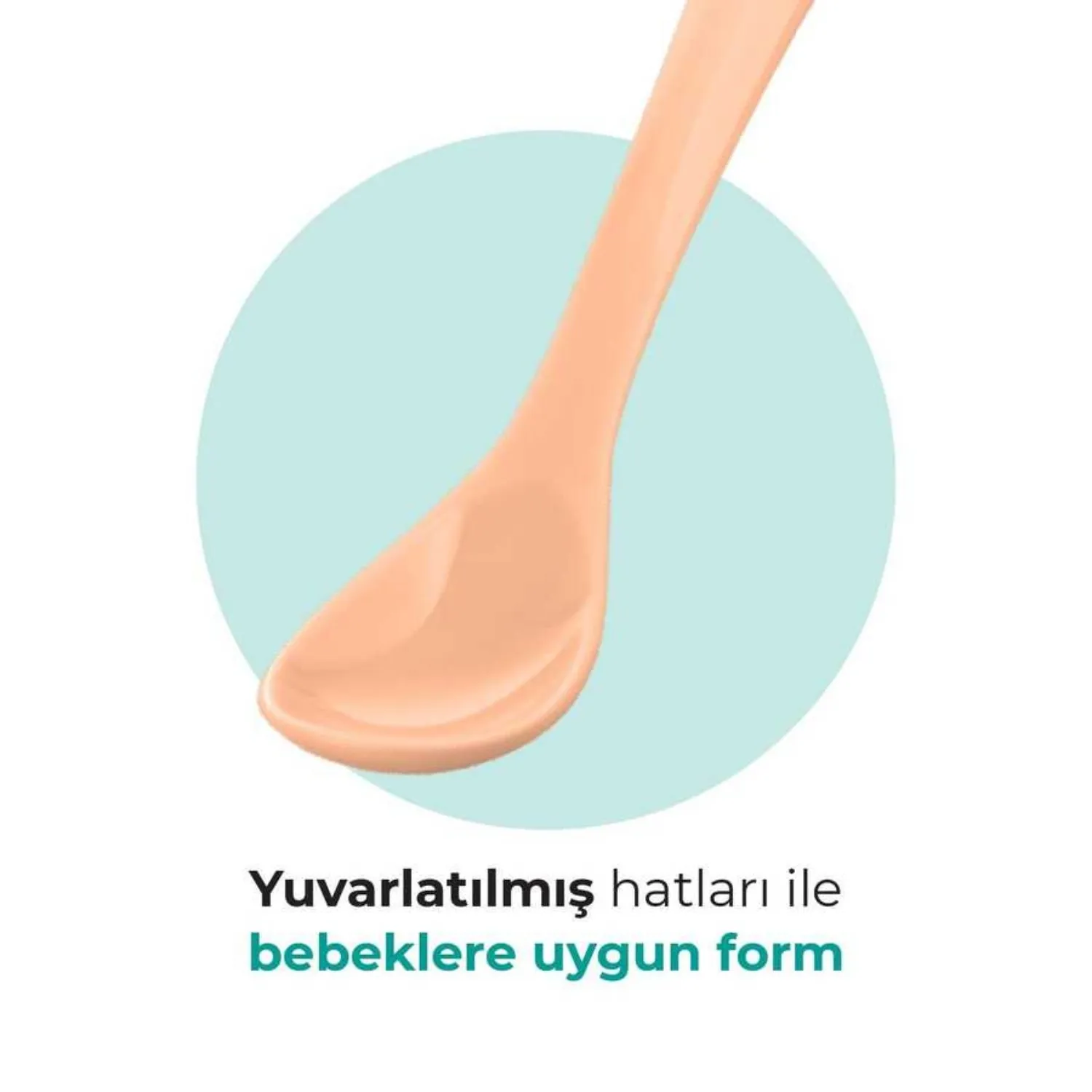 Mamajoo Beslenme Kaşığı&Saklama Kutusu Beyaz/Powder Blush 2li