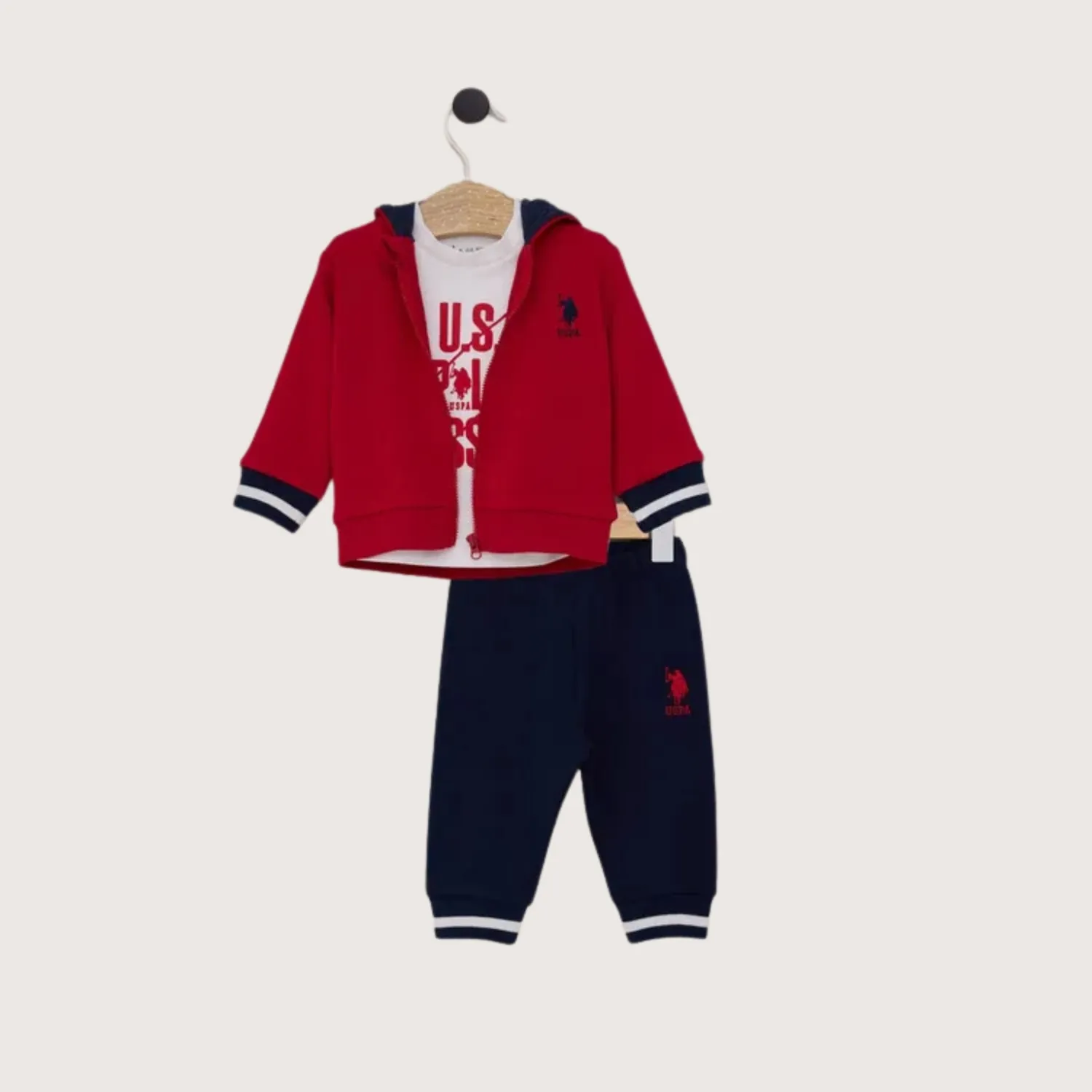 U.S. Polo 3lü Takım Kırmızı