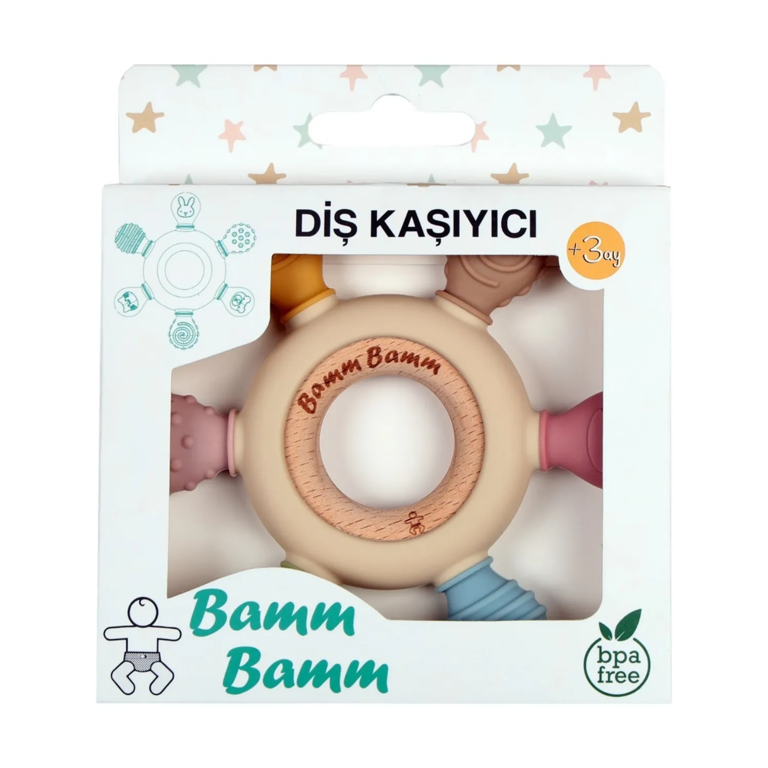 Silikon Bebek Diş Kaşıyıcı