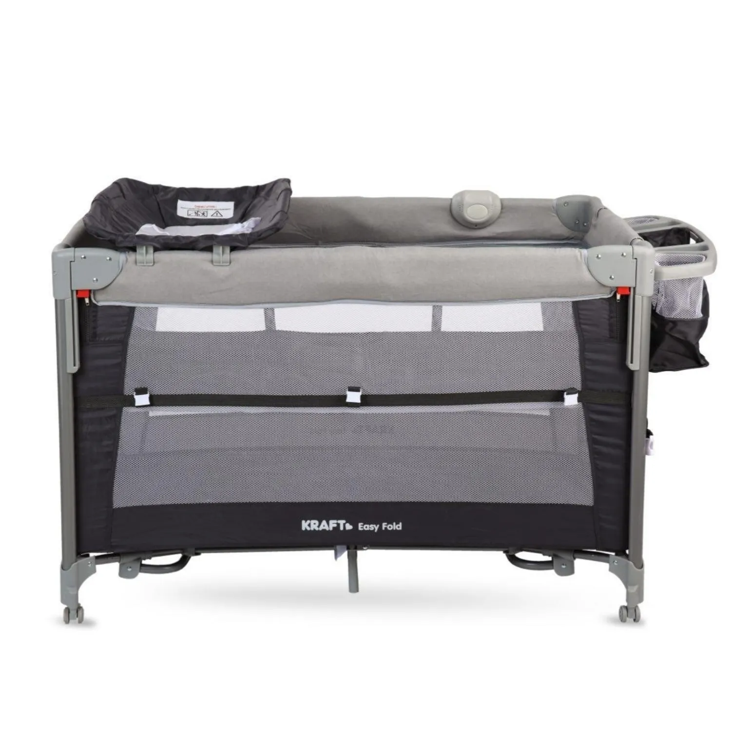 Kraft Easy Fold Anne Yanı Oyun Parkı 70x110 cm Light Grey