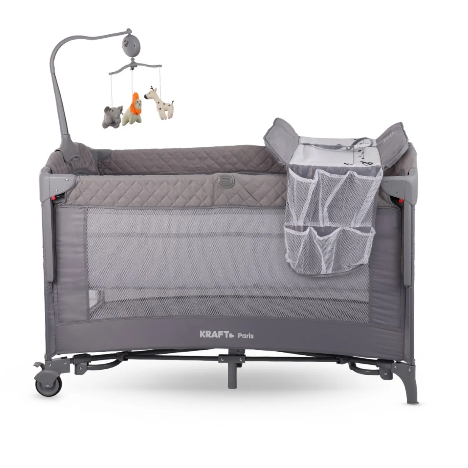 Kraft Paris Anne Yanı Oyun Parkı 70x120 cm Light Grey