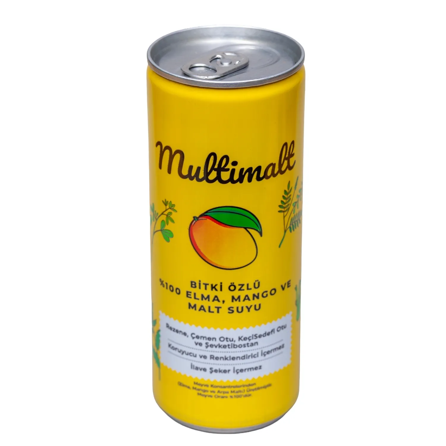 Multimalt Bitki Özlü %100 Elma,Mango Ve Malt Suyu 250 ml*12