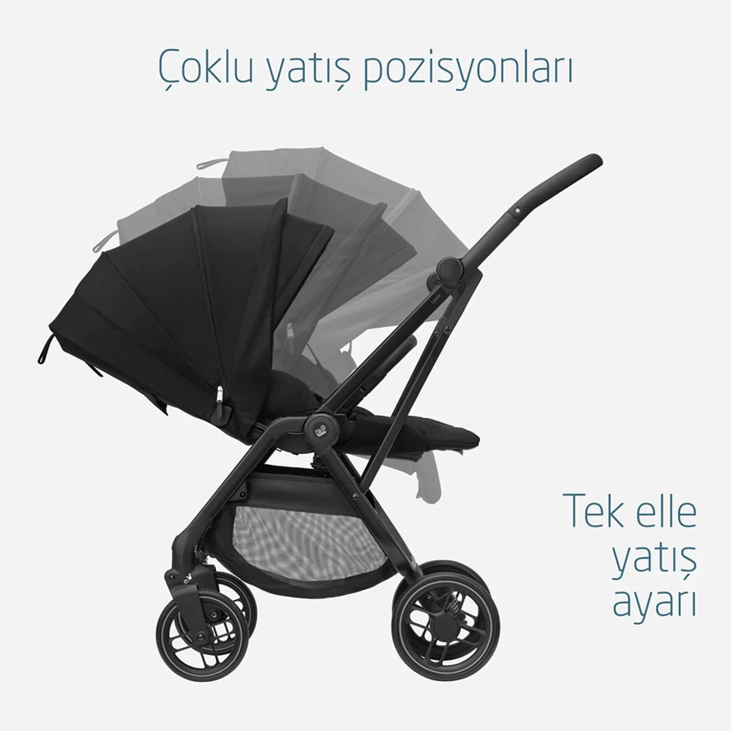 Maxi Cosi Leona2 Çift Yönlü Bebek Arabası Twillic Black