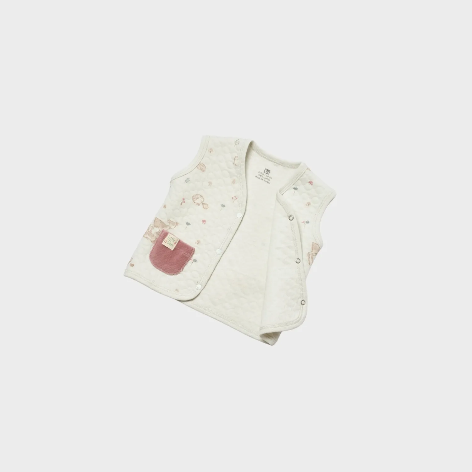 Bibaby Yelek Little Deer Mint - Powder