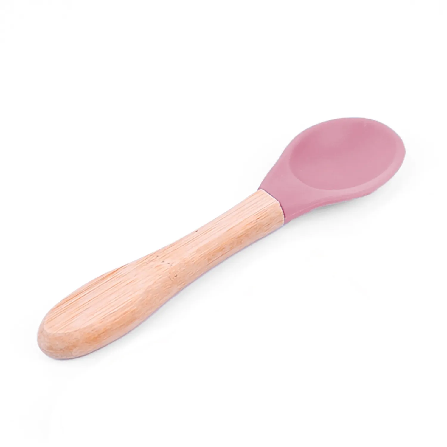 BM Care Bambu Saplı Mama Kaşığı Pembe