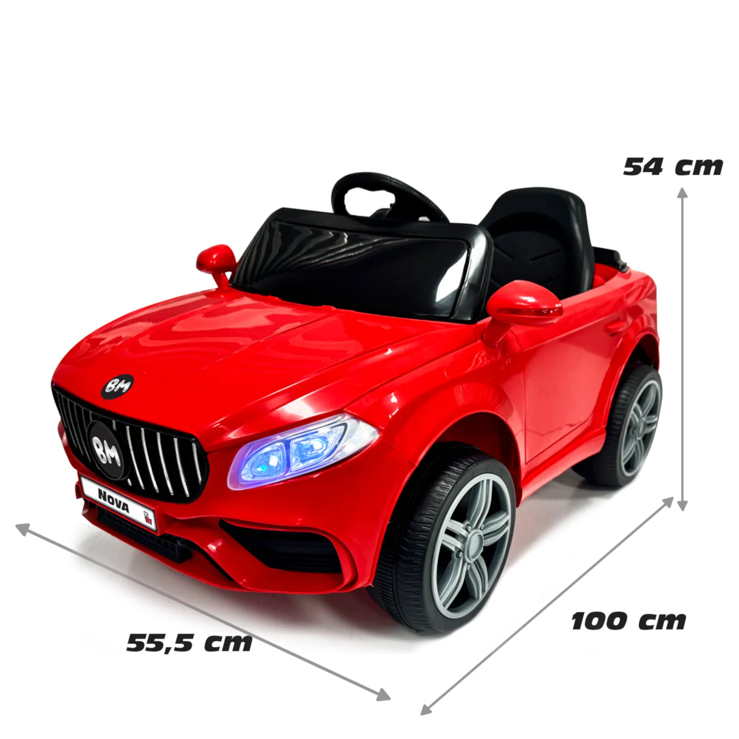 Nova Akülü Araba Kumandalı 4*2 12 Volt Kırmızı