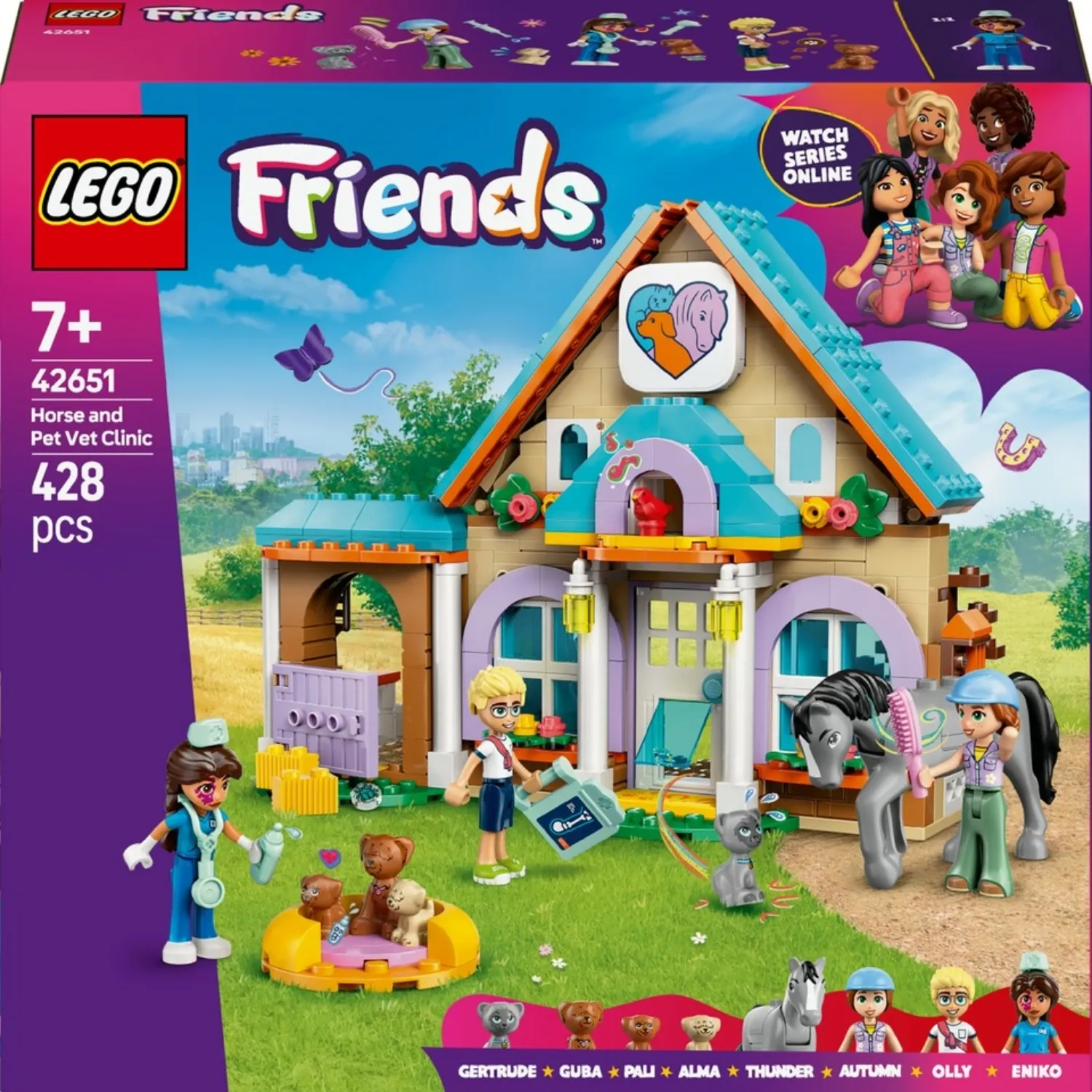 LEGO Friends At ve Evcil Hayvan Veteriner Kliniği 42651 