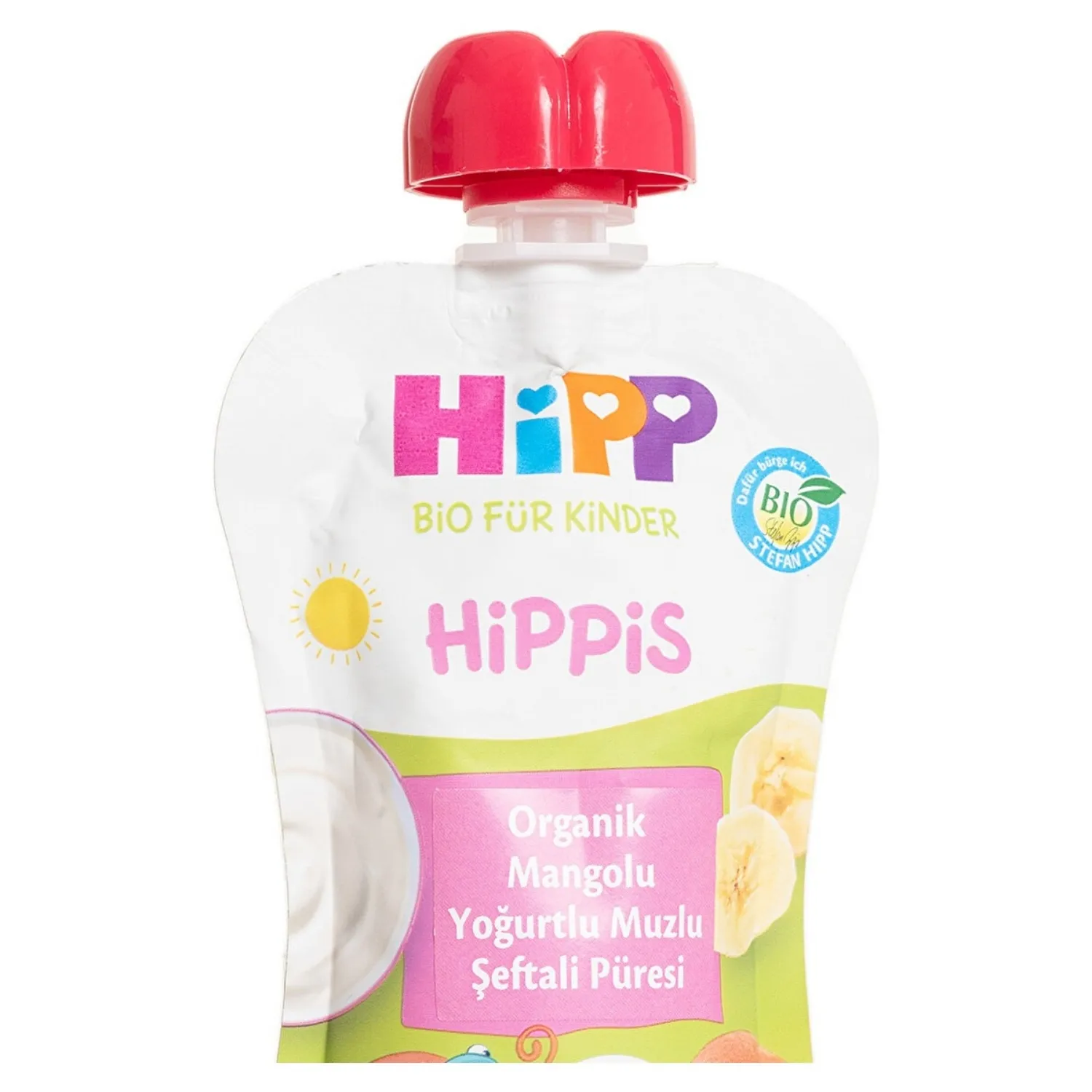 Hipp Organik Mangolu Yoğurtlu Muzlu Şeftali Püresi 100gr