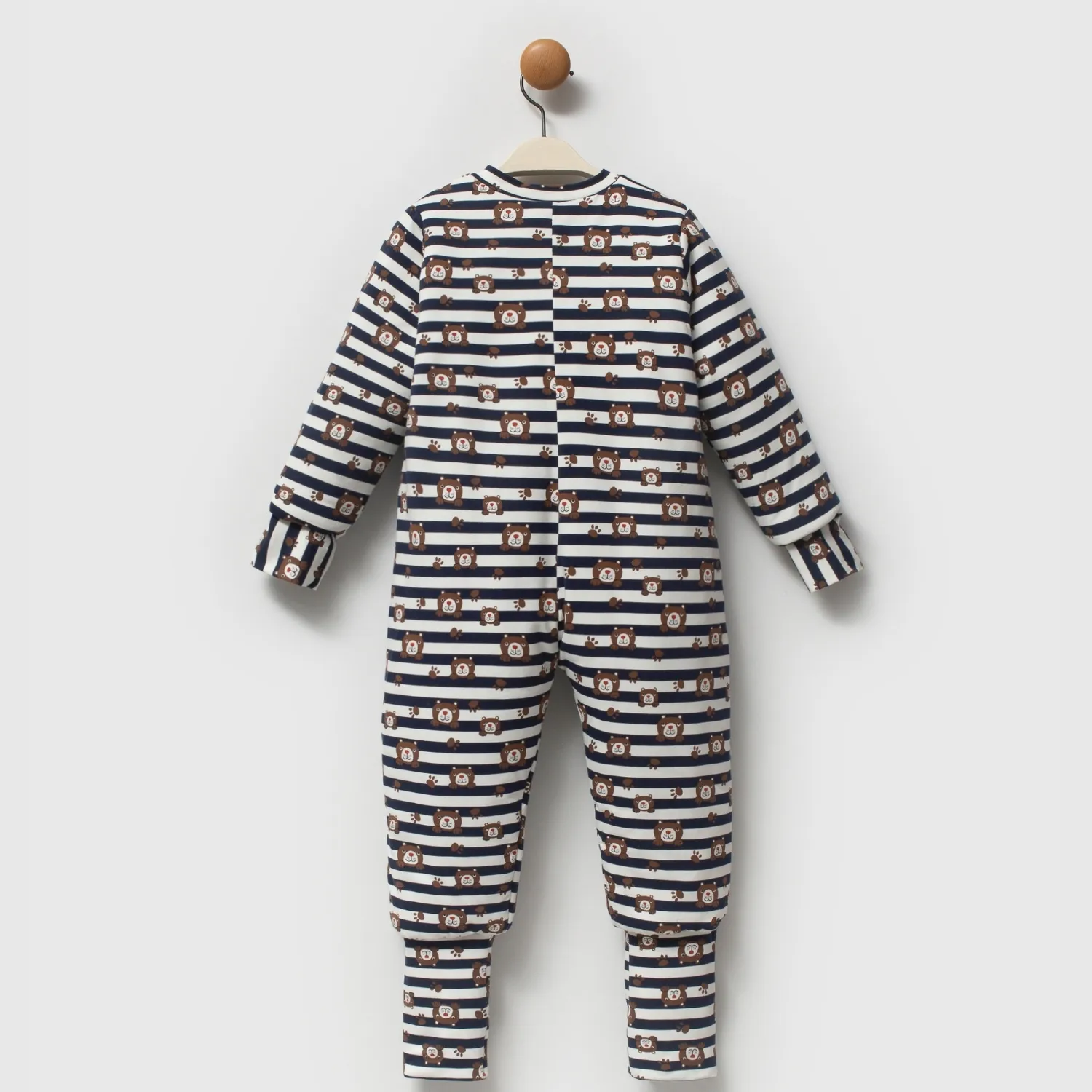 Ella Bonna Uyku Tulumu Çoraplı 2,5 Tog Çizgili Ayıcık