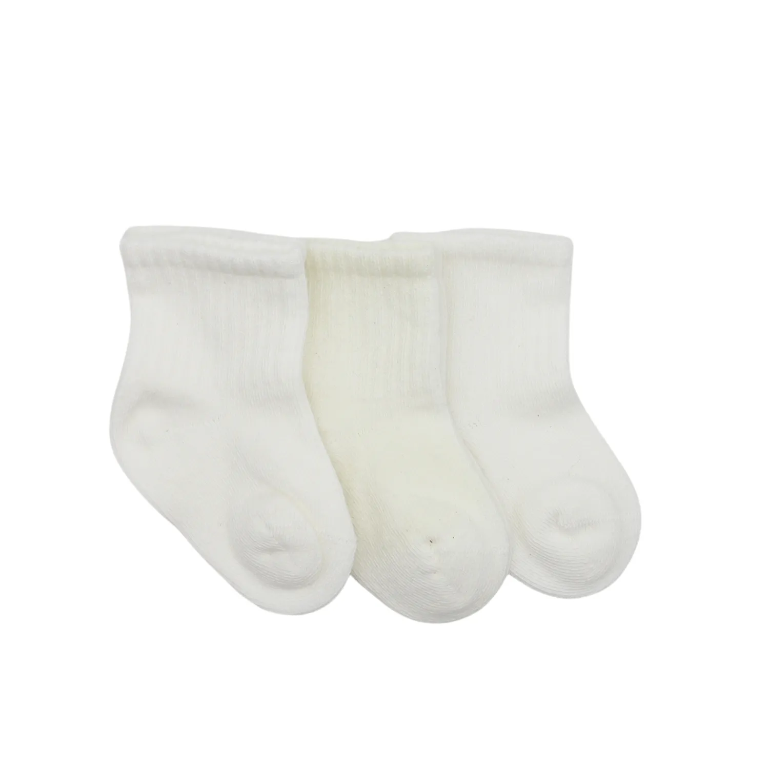 Bistyle Çorap Soket 3lü Penye Basic Ekru