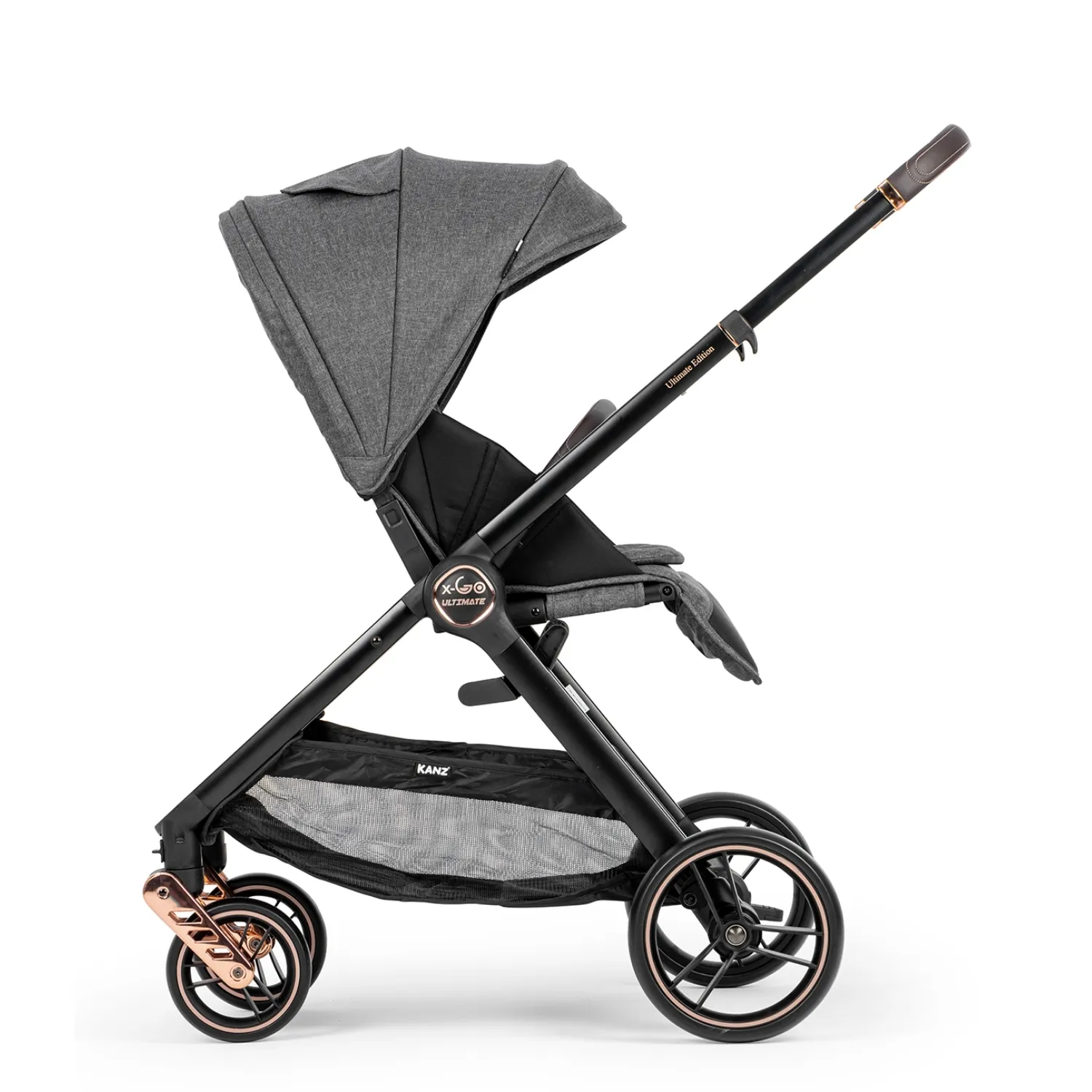 Kanz X-Go Ultimate Travel Sistem Bebek Arabası Rose Gold Gri
