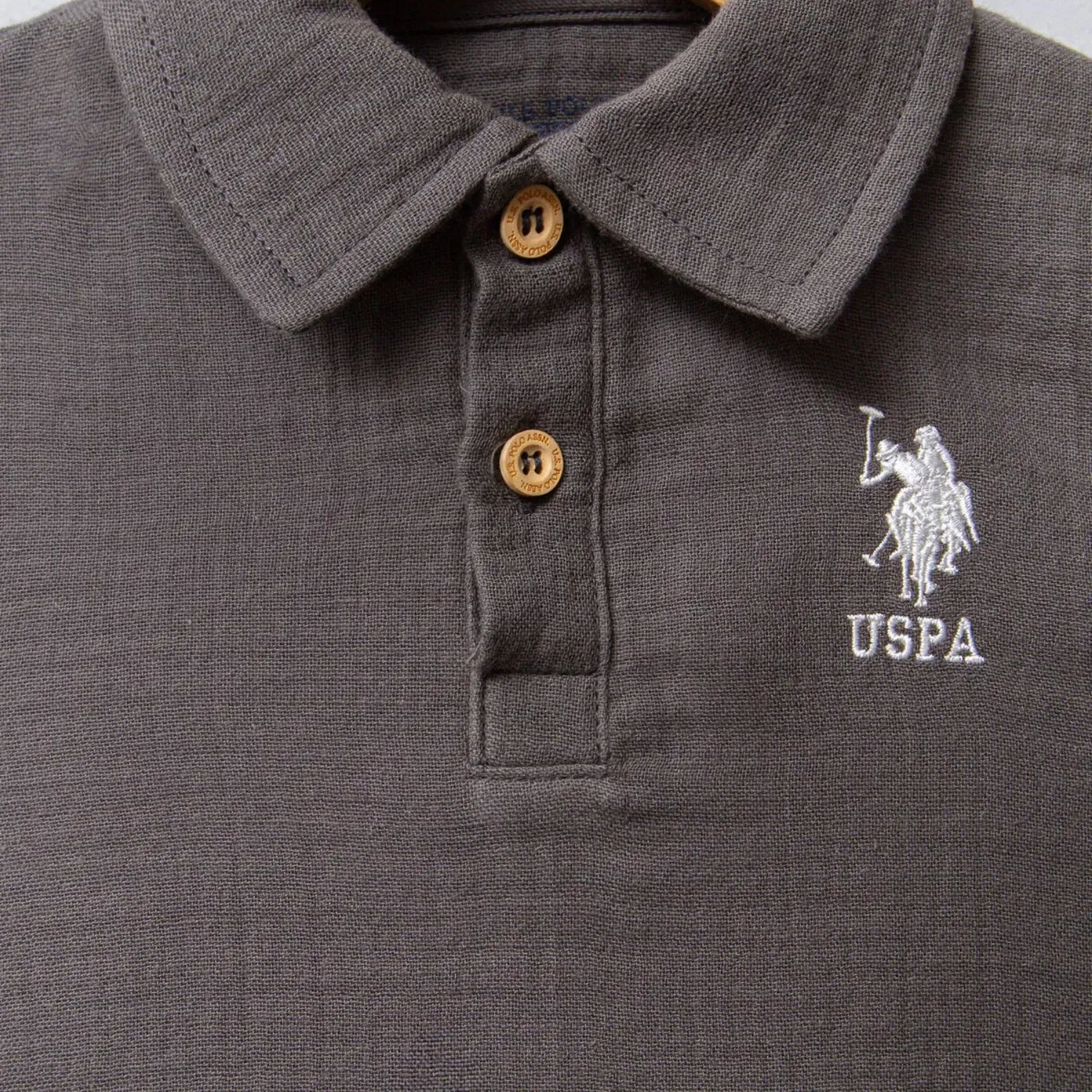 U.S. Polo 2li Takım Müslin Antrasit