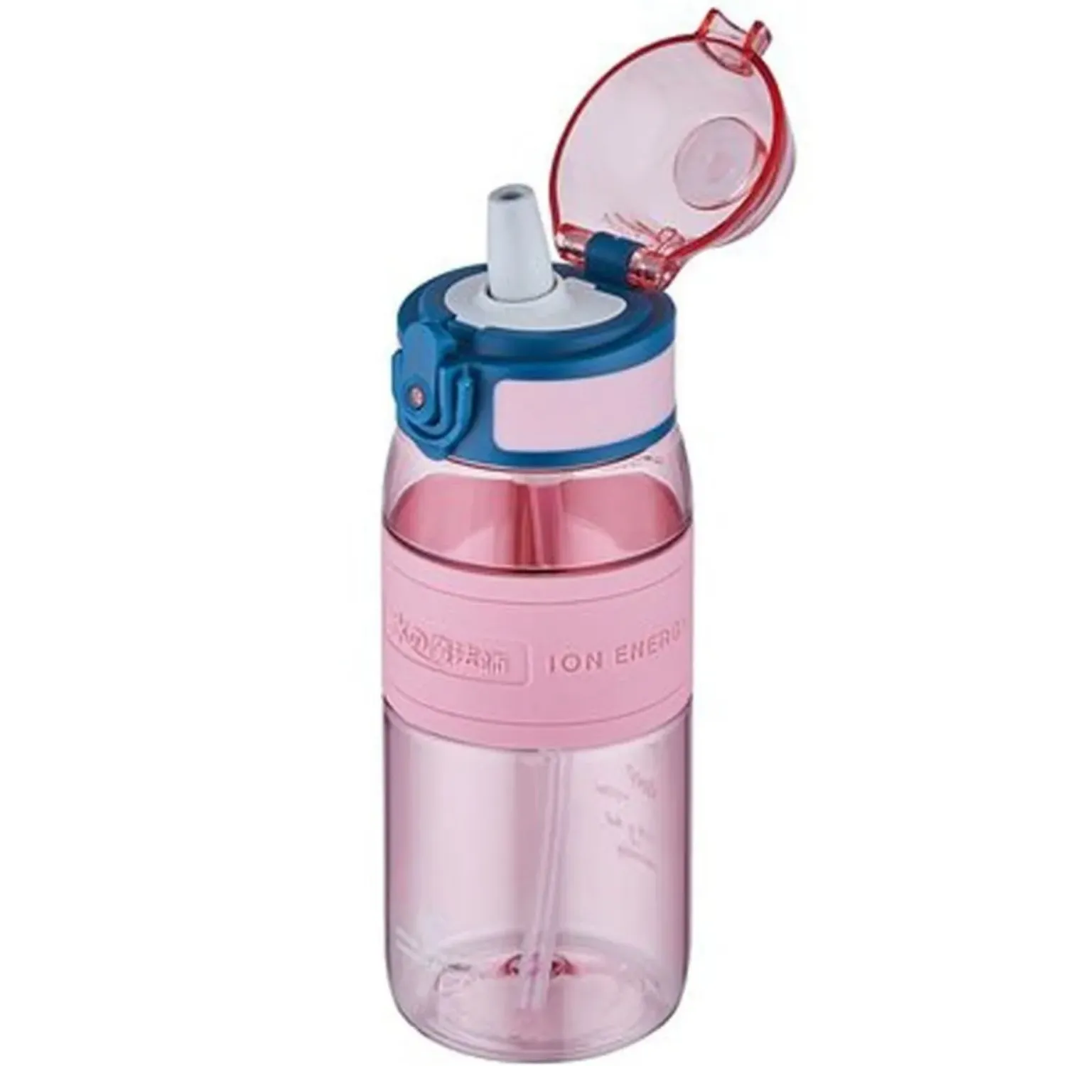 Uzspace Tritan Pipetli Suluk 600 ml Parlak Pembe
