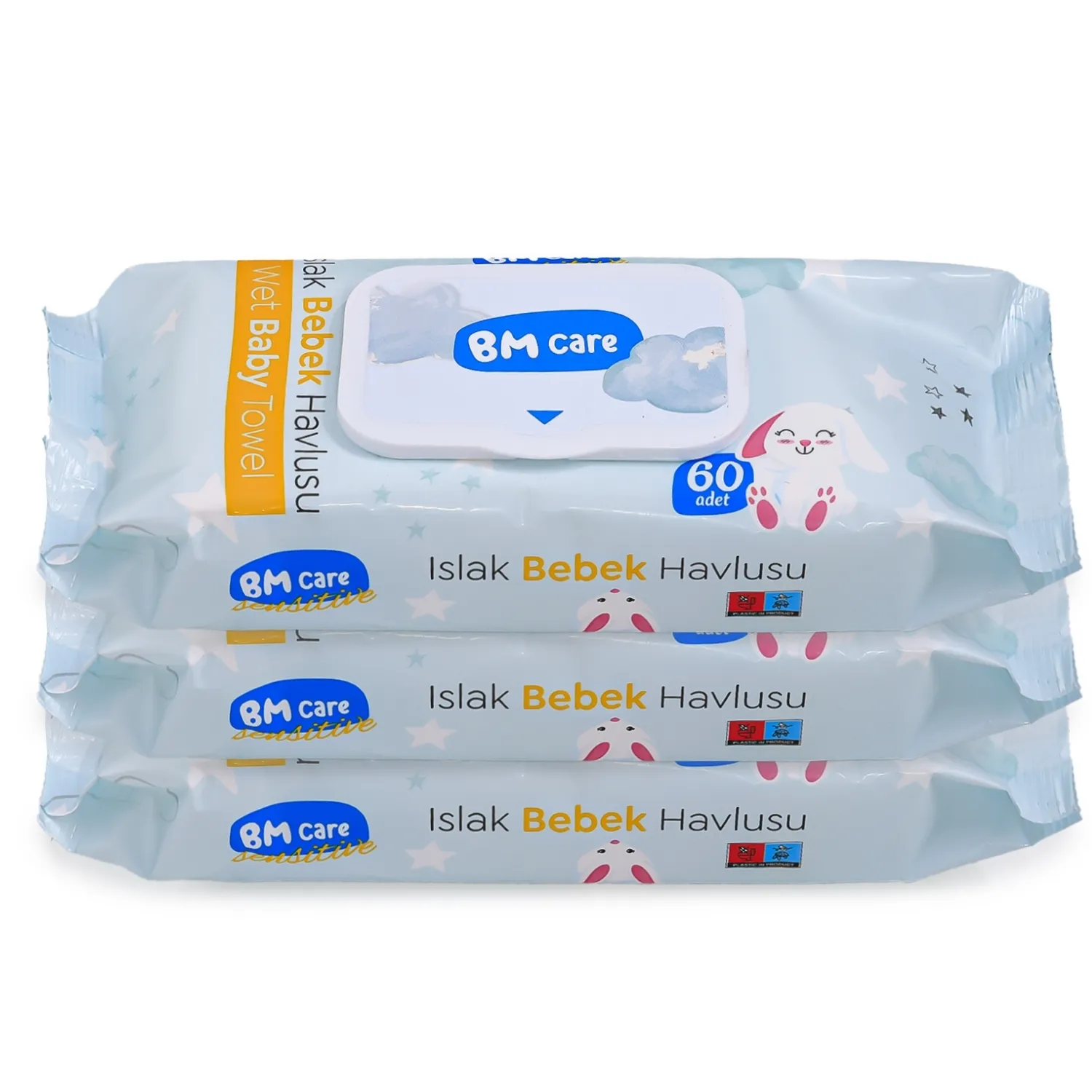 Bm Care Sensitive Islak Mendil 3x60lı