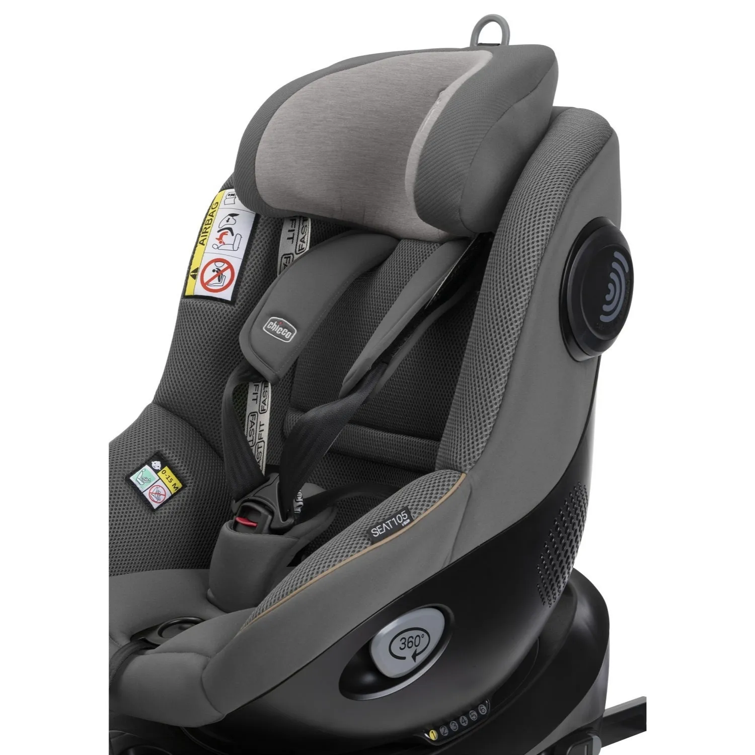 Chicco Seat 105 I-Size Oto Koltuğu 0-36 Kg Glam Grey