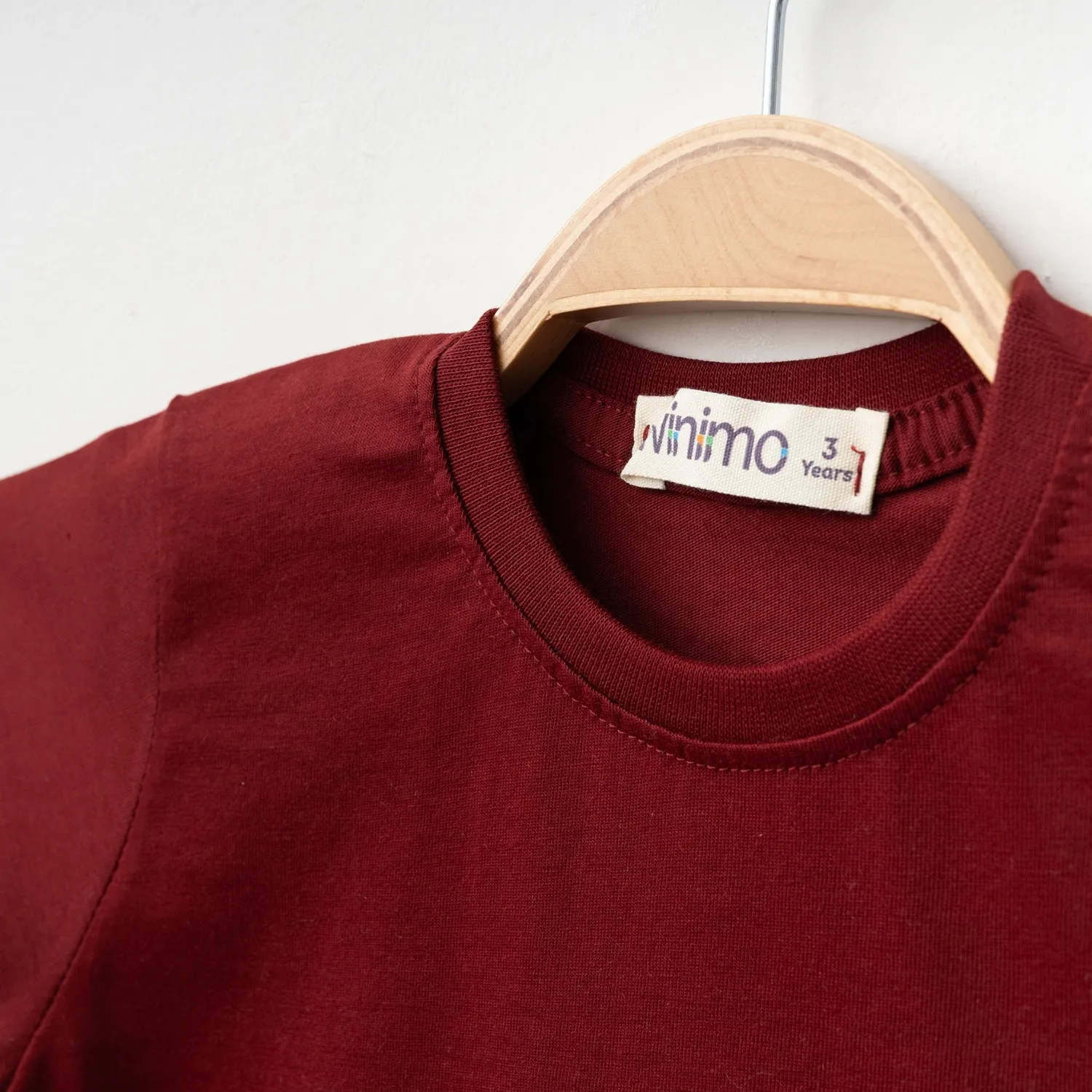 Winimo T-Shirt Smile Baskılı Bordo
