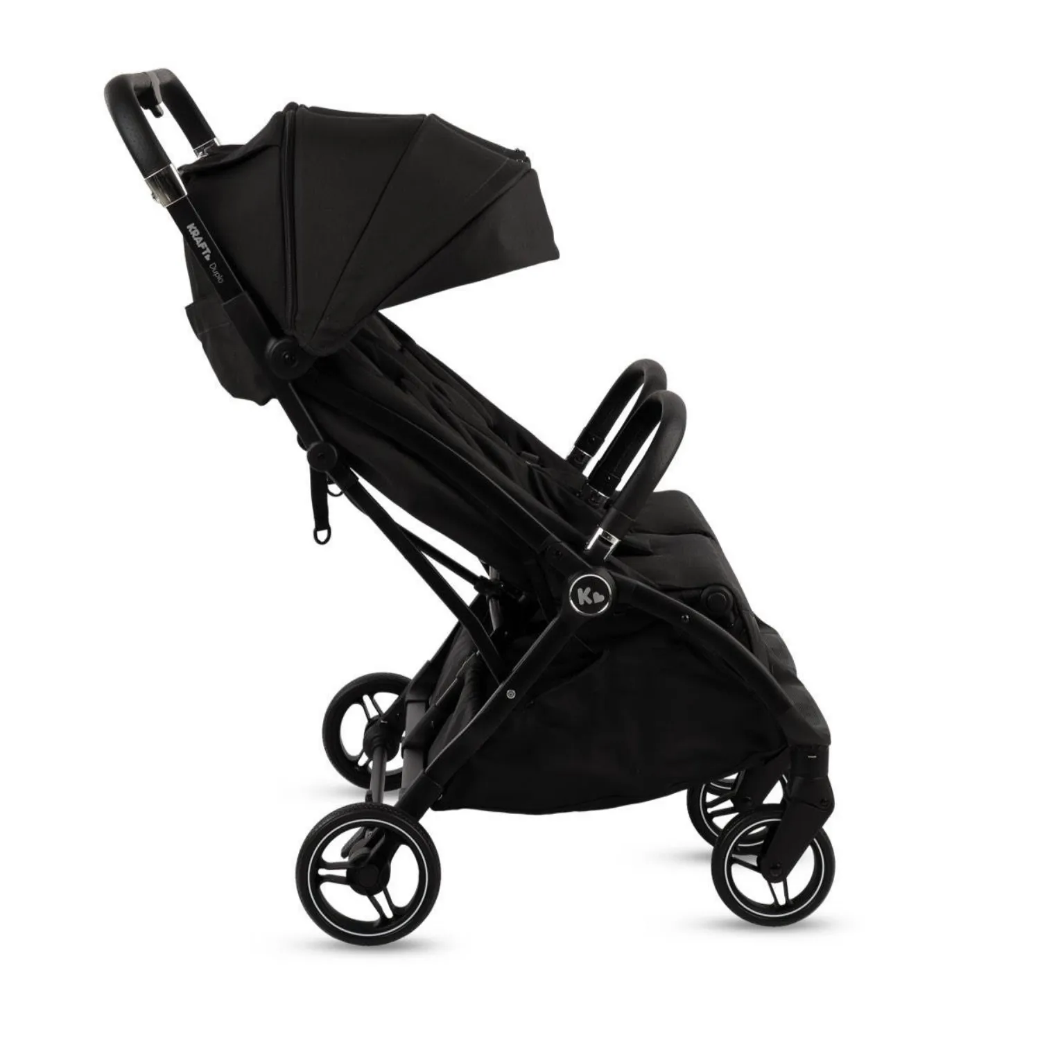 Kraft Duplo İkiz Bebek Arabası Black