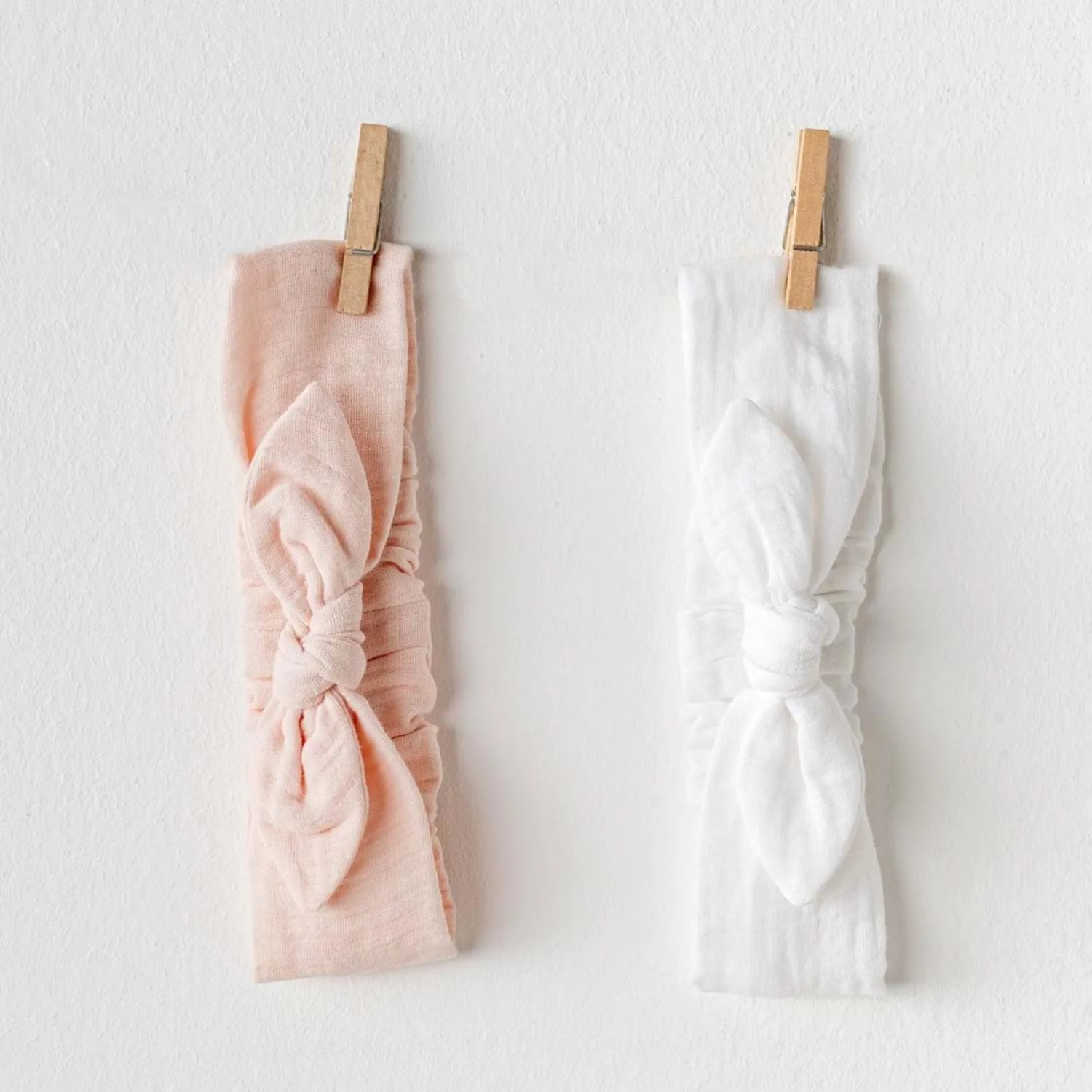 Andy Wawa Saç Bandı 2li Müslin Home Pembe - Beyaz
