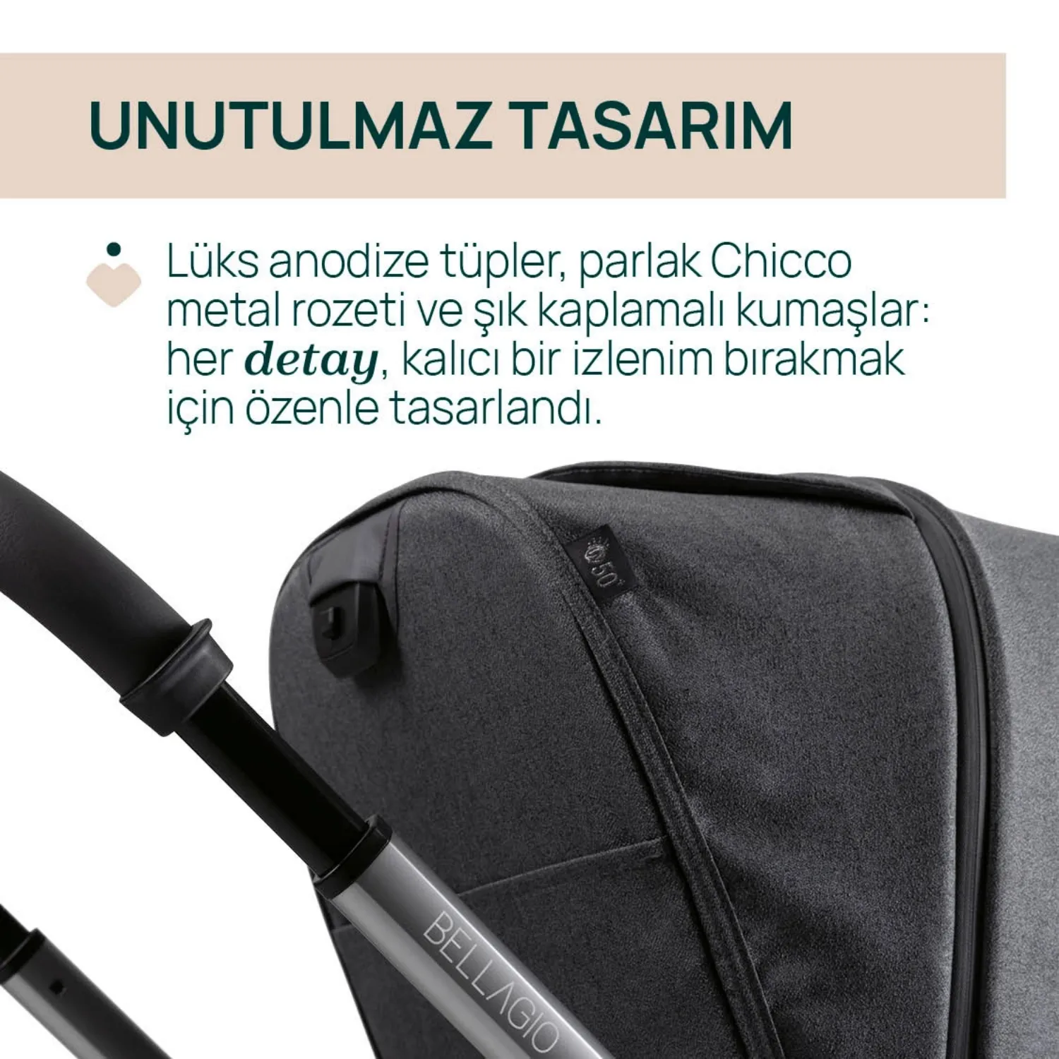 Chicco Bellagio Bebek Arabası Black Satin
