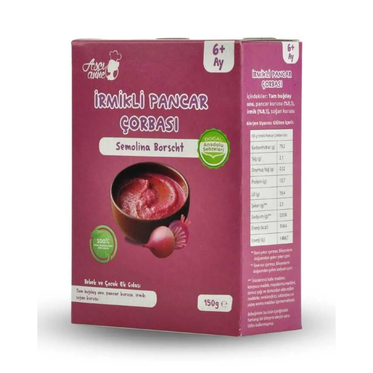 Aşçı Anne İrmikli Pancar Çorba 150 gr