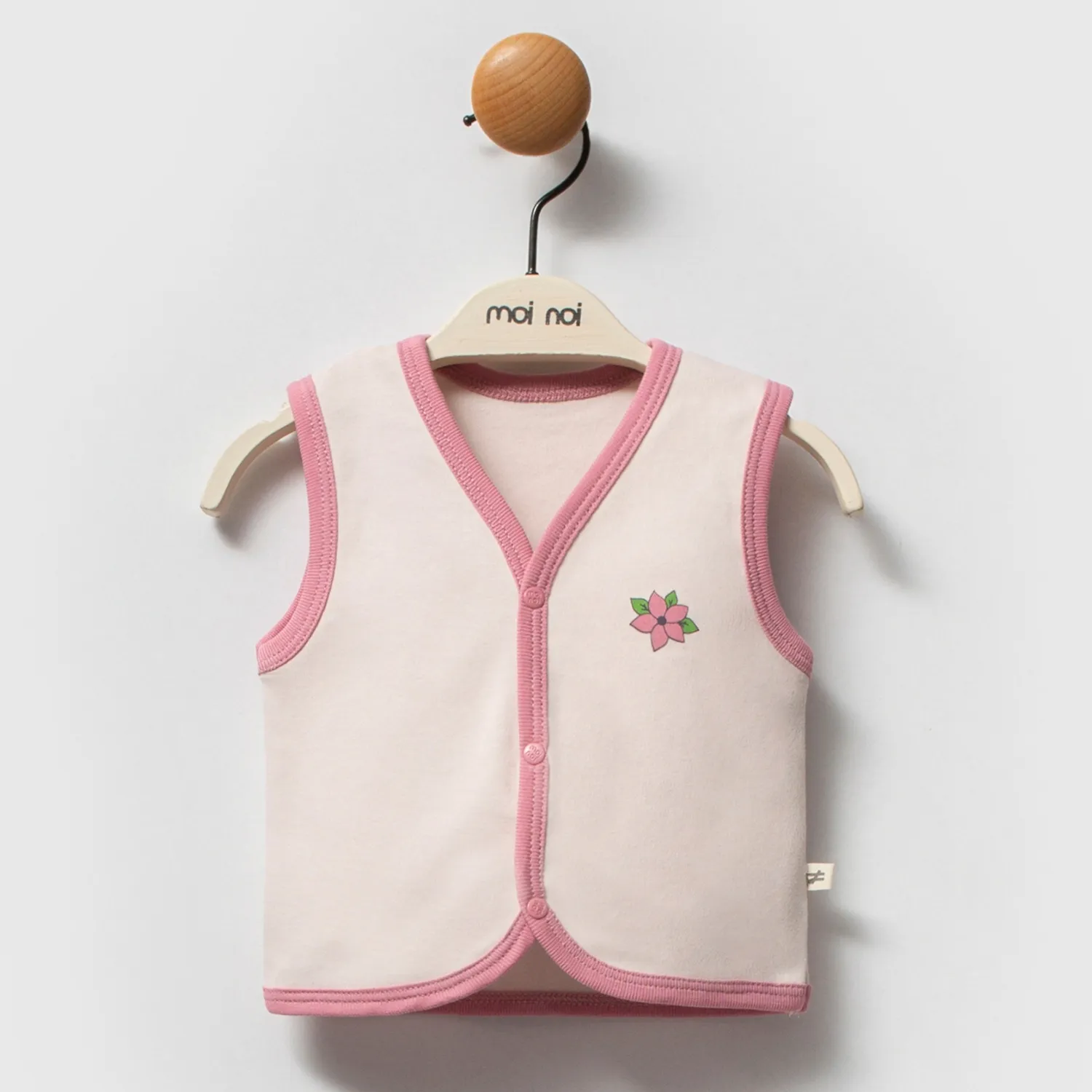 Moi Noi Yelek 2li Flowers Mürdüm